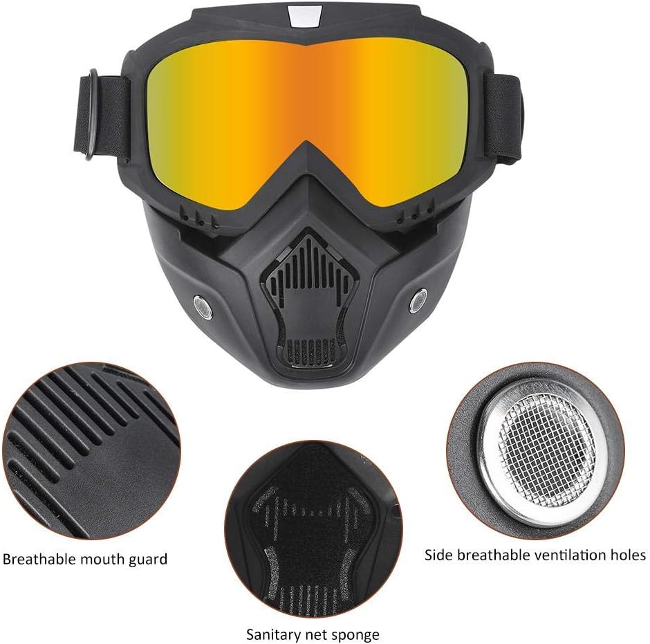 Máscara para motocicleta deporte.