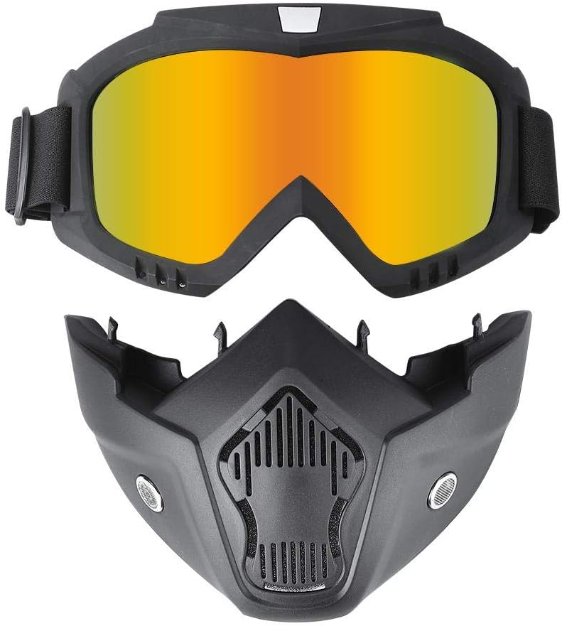 Máscara para motocicleta deporte.