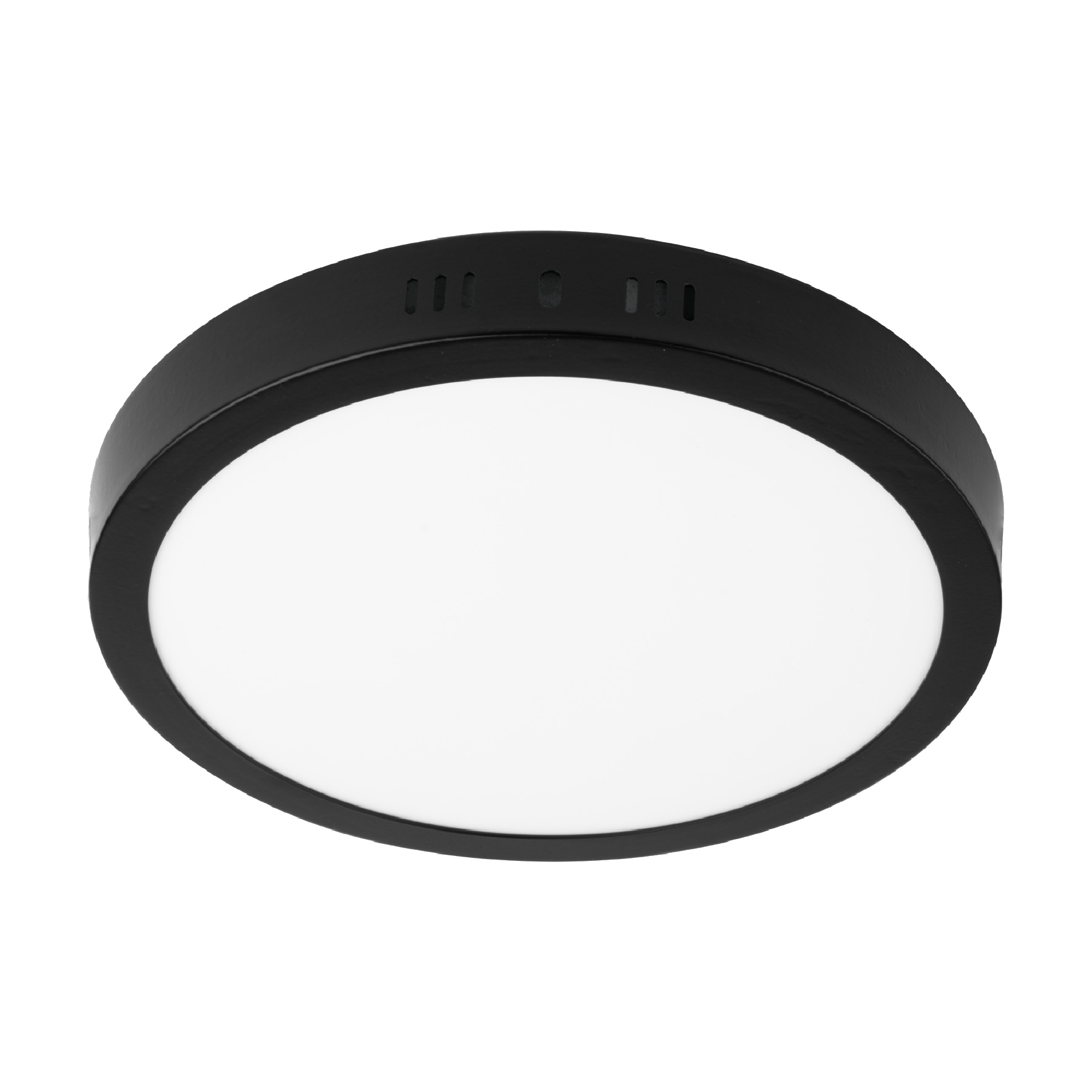 LUMINARIO LED TIPO PLAFÓN 18 W, REDONDO, LUZ DE DÍA, NEGRO VOLTECK 47397