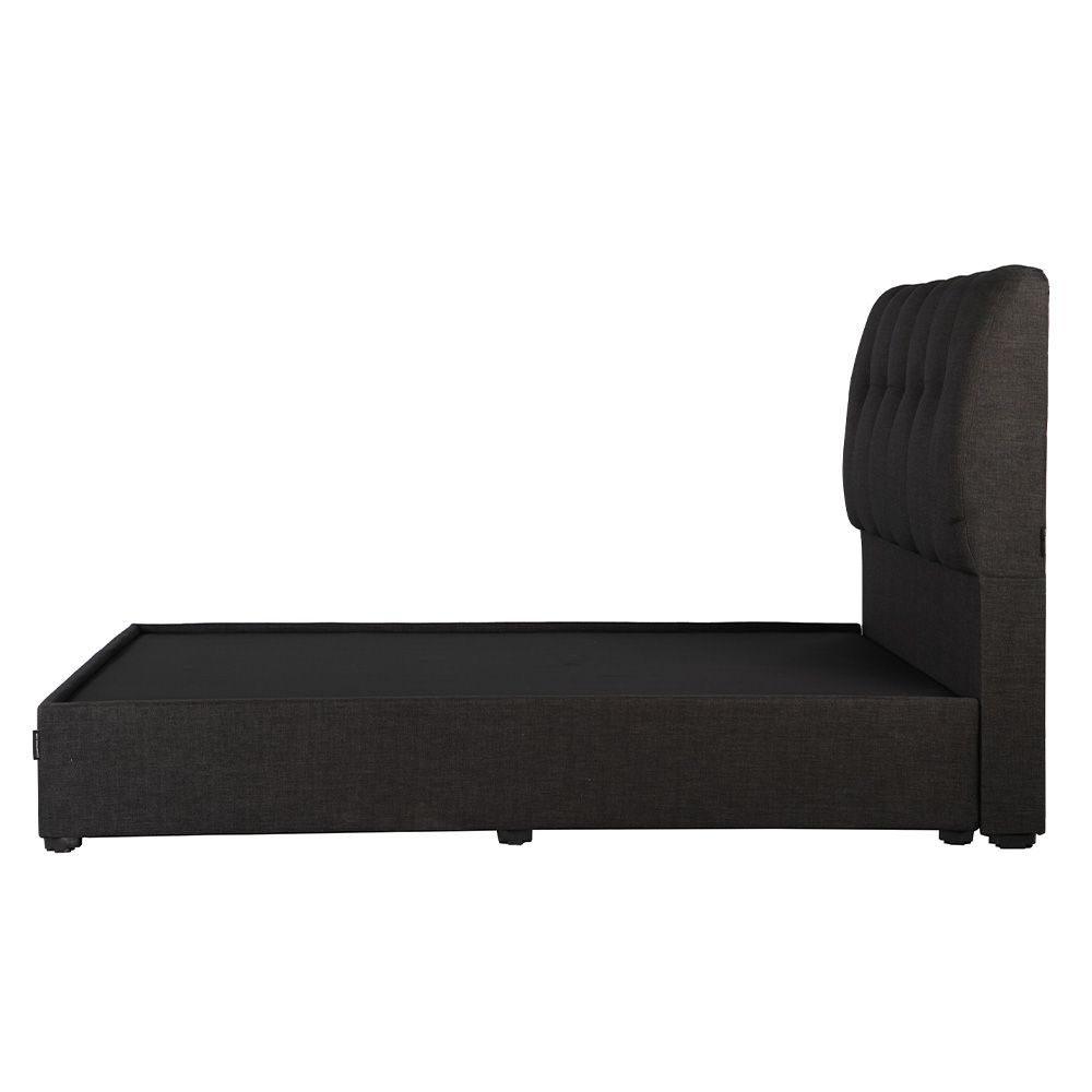 Cabecera King Size Dicasa Nube con Base Cama Belucci Negro