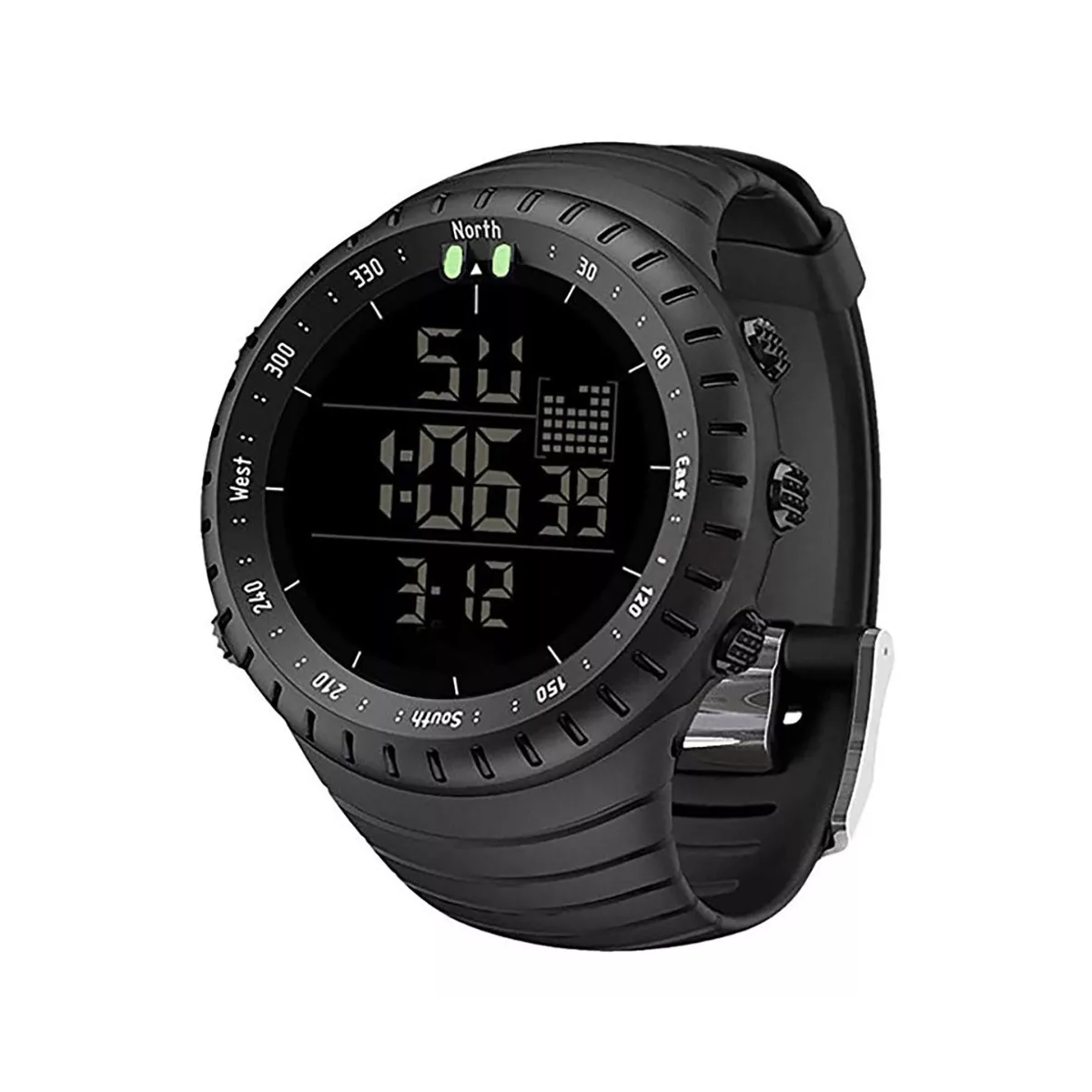 Reloj de pulsera Smael 1237 de cuerpo color negro