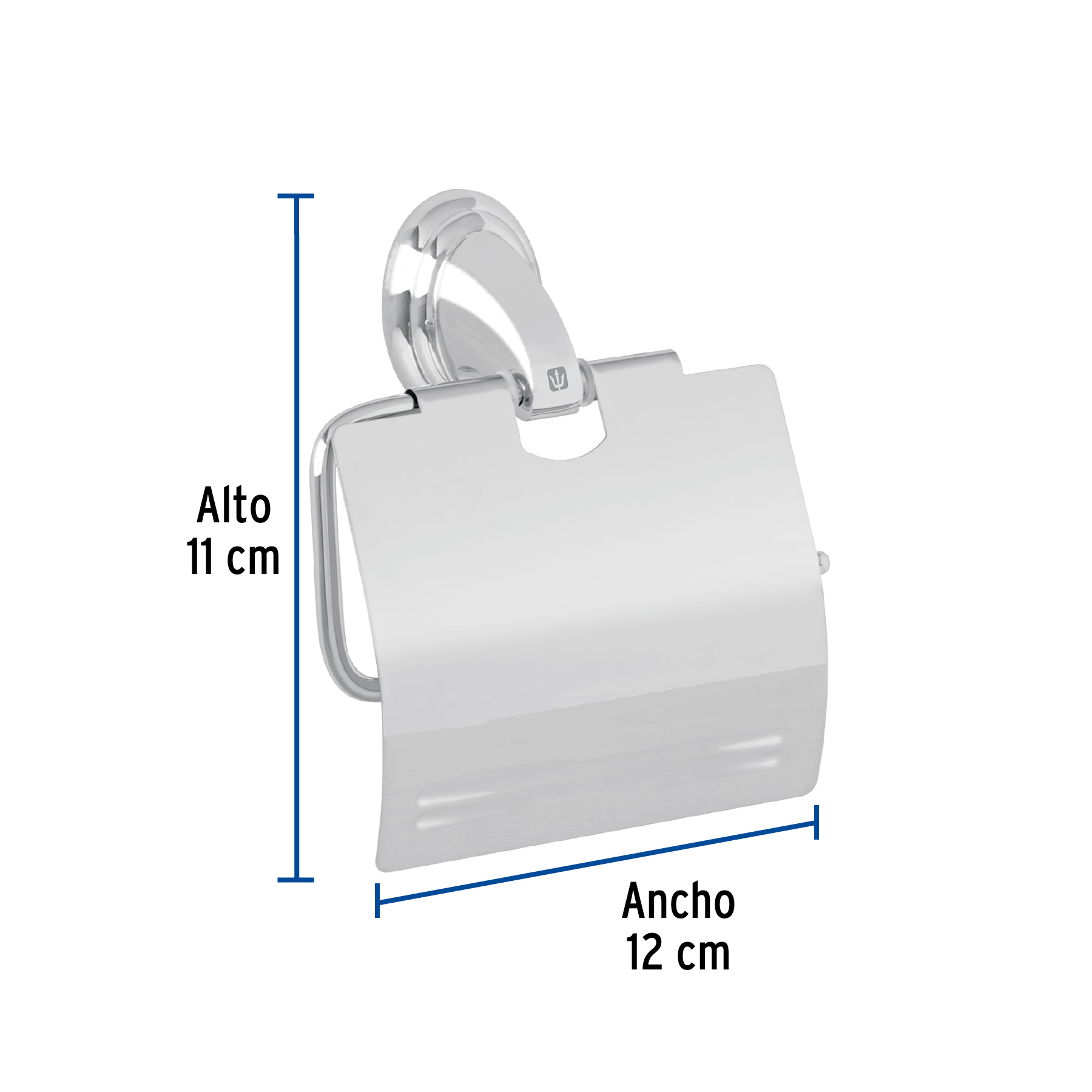 PORTARROLLO METÁLICO ACABADO CROMO, FOSET AQUA 45980
