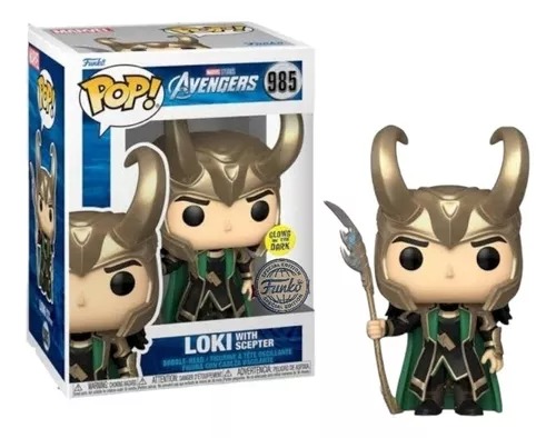 Funko Pop Marvel Loki With Scepter Glows In The Dark 985