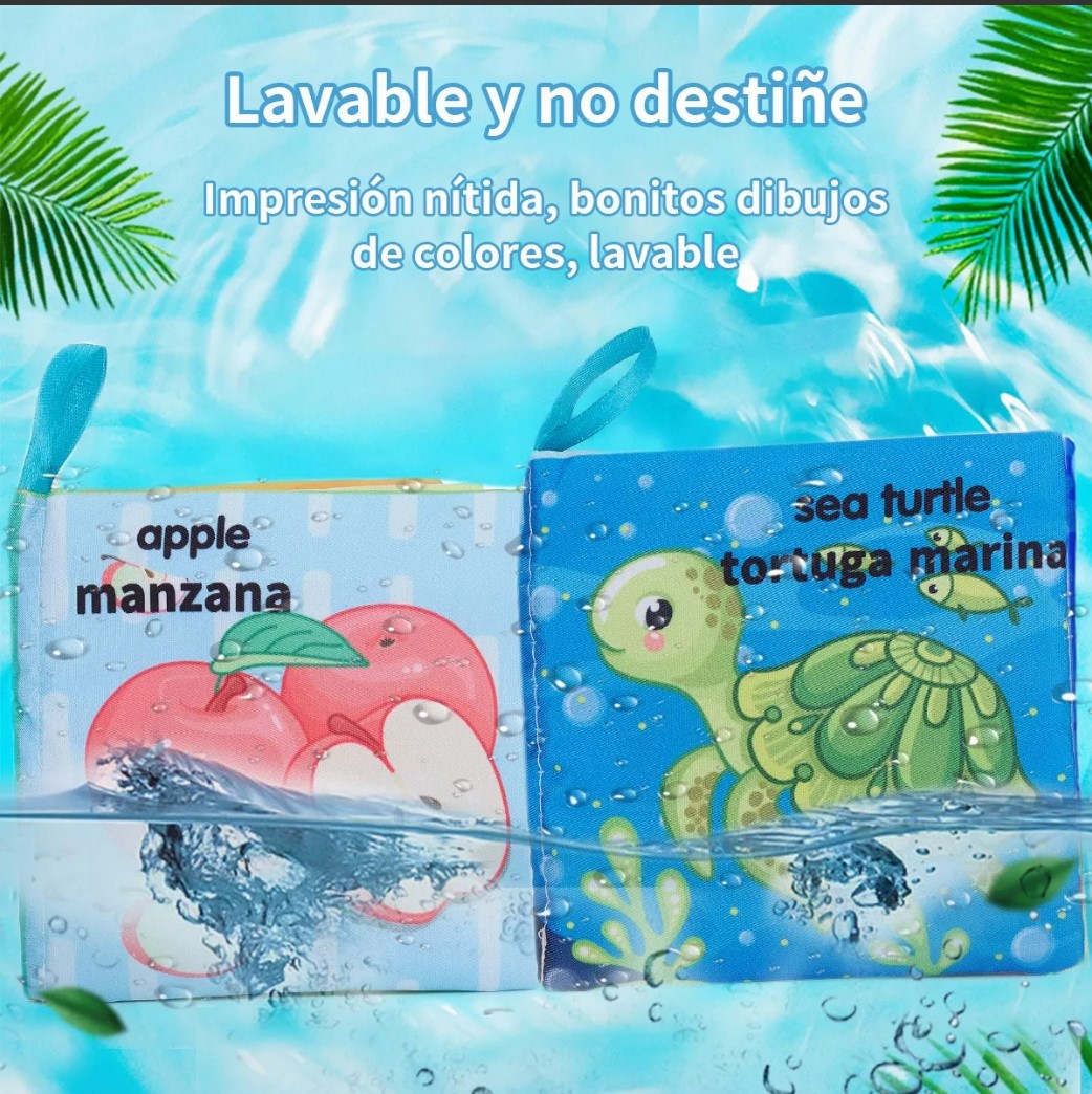 6pcs Libro De Tela Impermeable Educativo Juguetes Bebé T