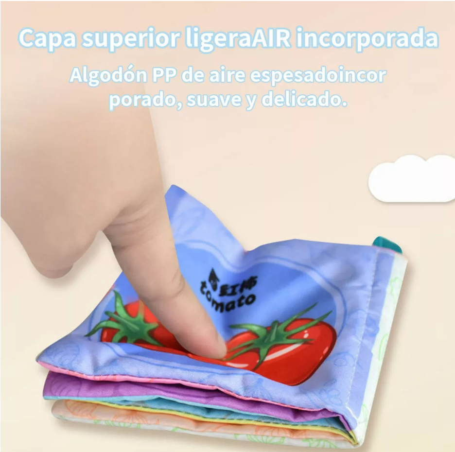 6pcs Libro De Tela Impermeable Educativo Juguetes Bebé T