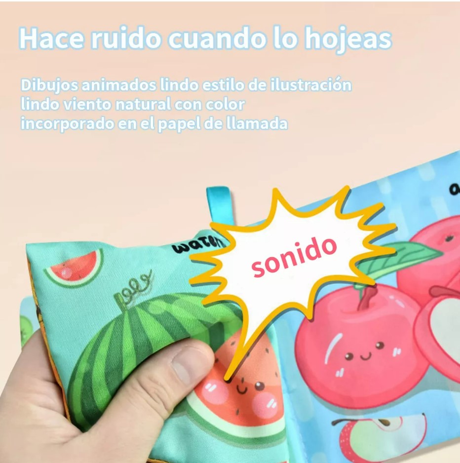 6pcs Libro De Tela Impermeable Educativo Juguetes Bebé T