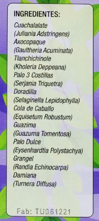 Tizana Uva Té Infusion de Hierbas 100% Natural 