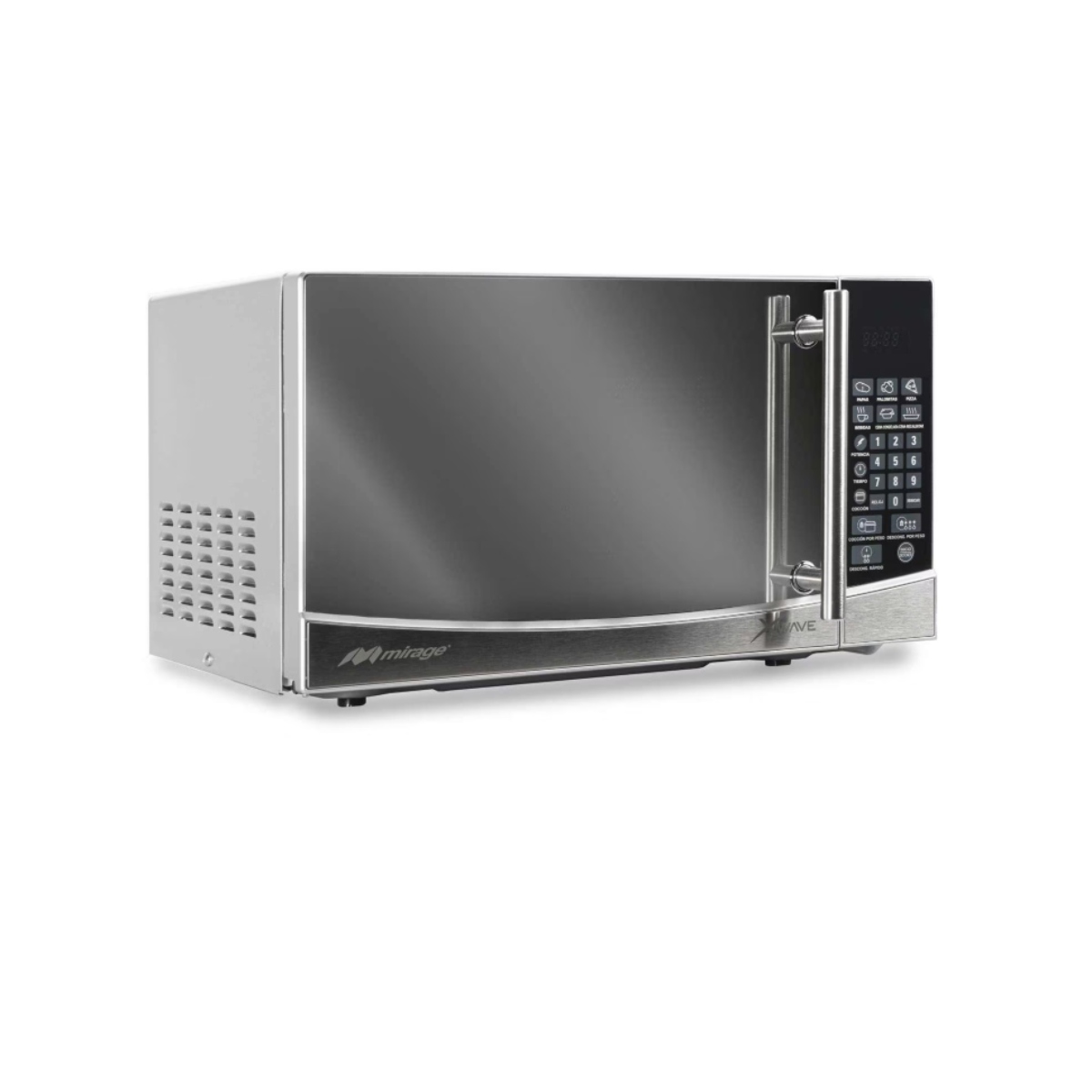 HORNO DE MICROONDAS MIRAGE MWD020E 0.7 FT3 XMAVE ACABADO ESPEJO ENDY10***.