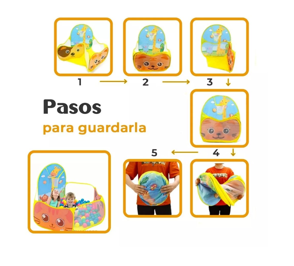 Alberca De Pelotas Piscina Corral Bebes Juego Para Niños T