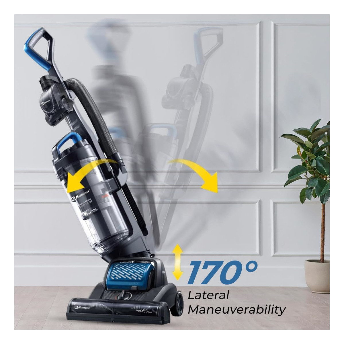 Aspirador Barredora KOBLENZ TITAN UMA-1400 giratoria HEPA.