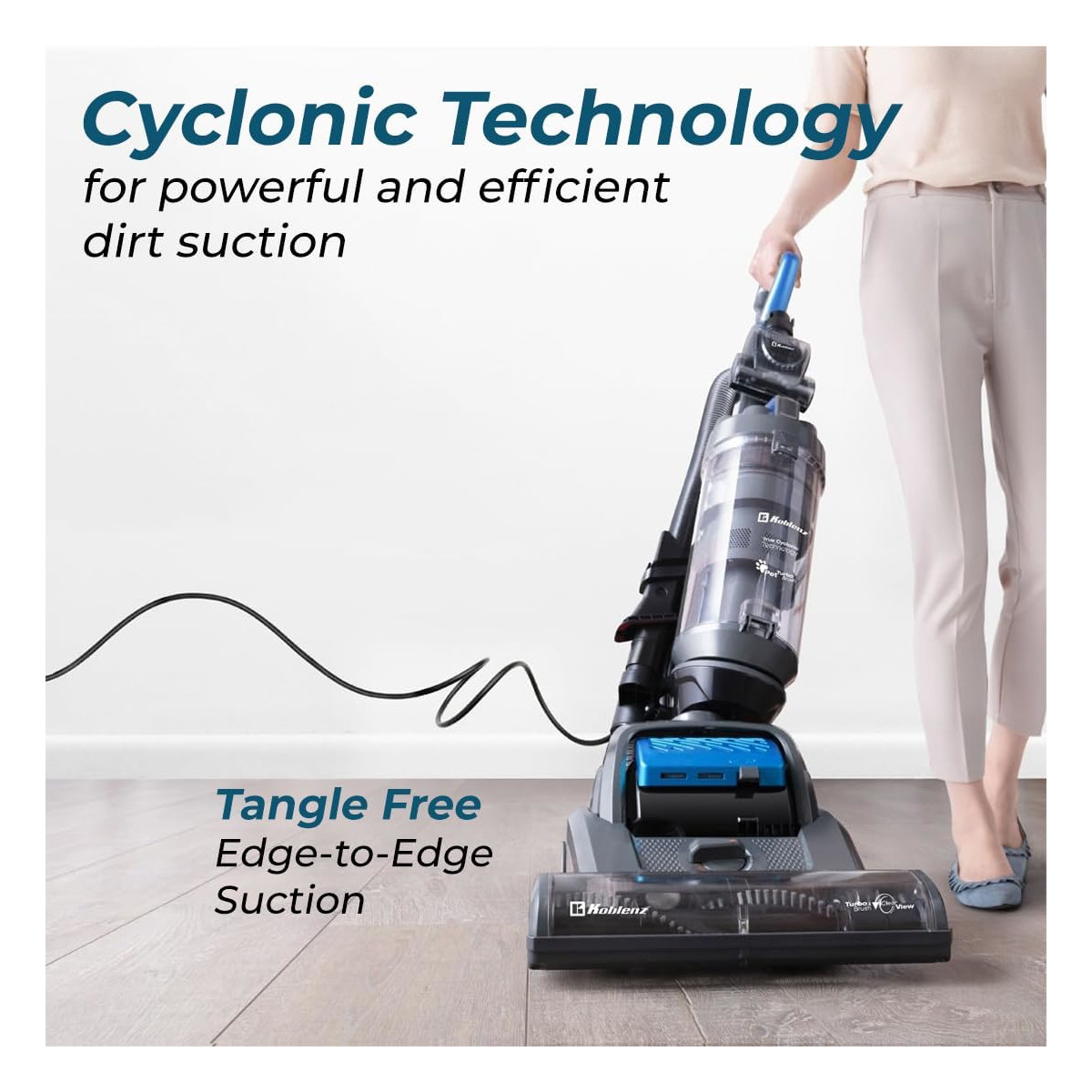 Aspirador Barredora KOBLENZ TITAN UMA-1400 giratoria HEPA.