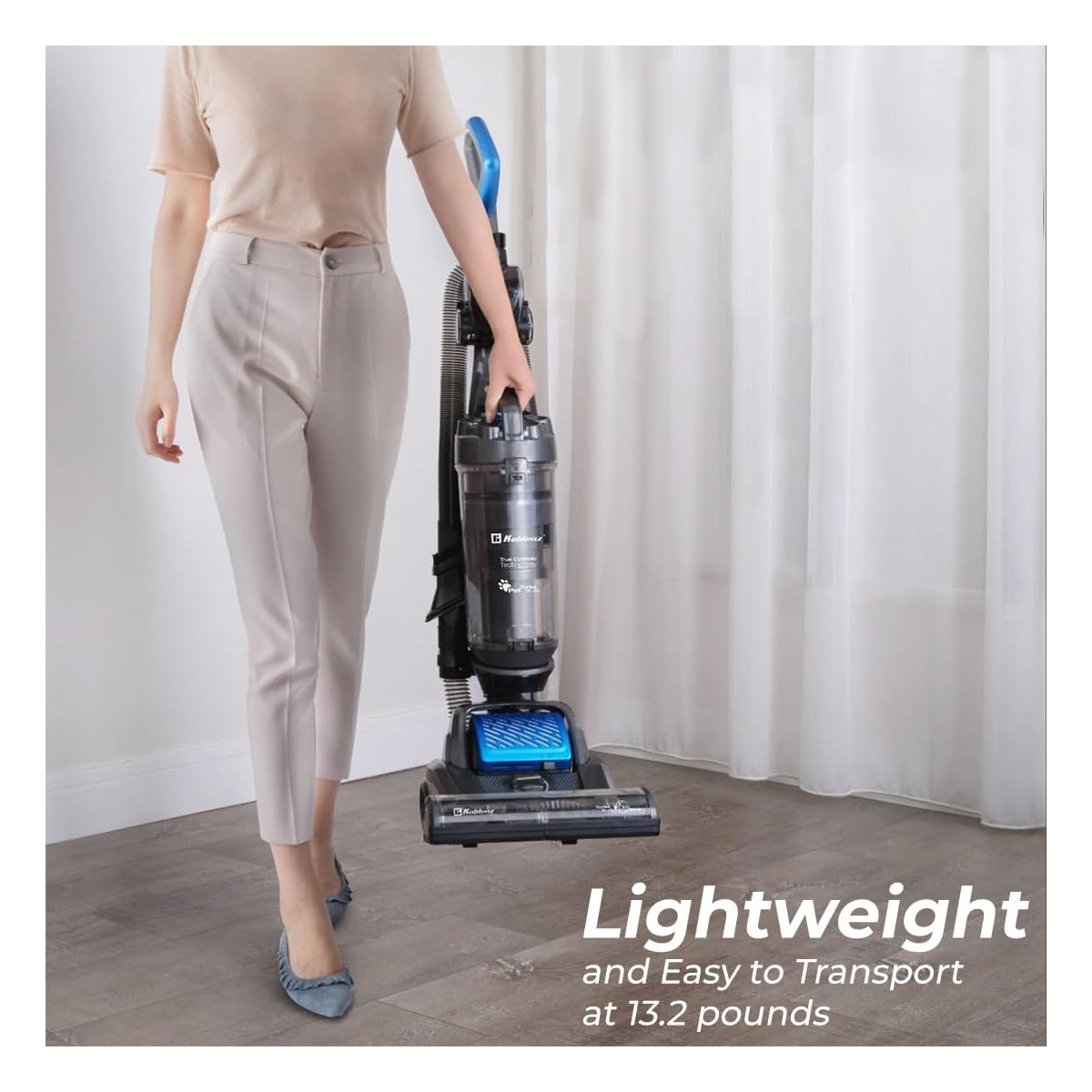 Aspirador Barredora KOBLENZ TITAN UMA-1400 giratoria HEPA.