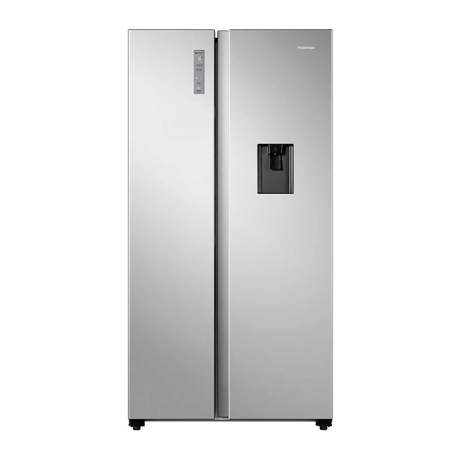 Refrigerador 18 Pies Cúbicos Hisense Side by Side Gris RS19N6WCX.