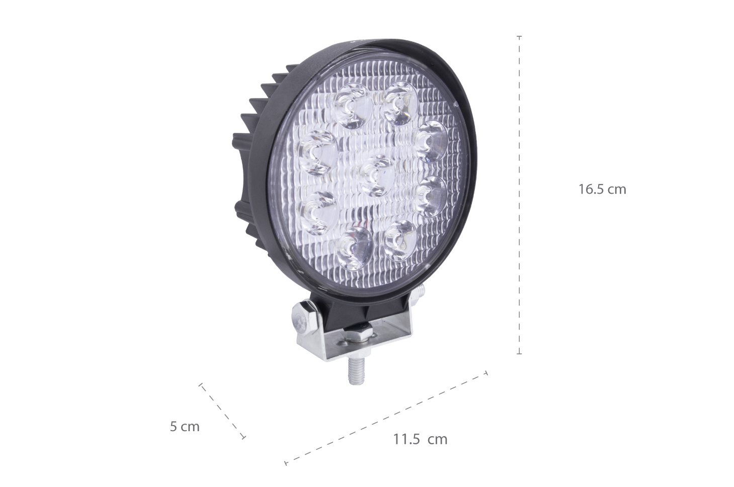 Faro Led Redondo en par 9 Cree Led 4 Pulgadas Blanco Reversero
