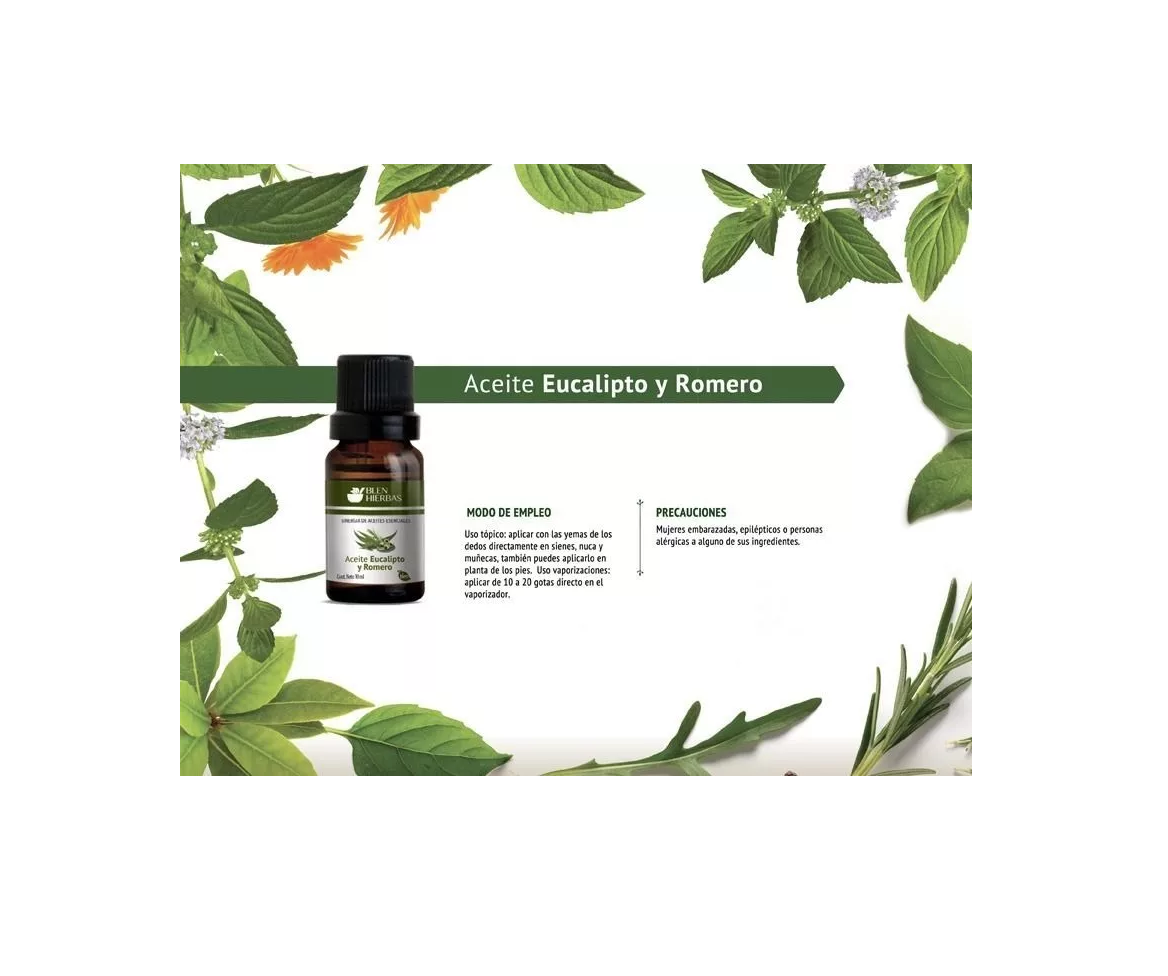 Aceite Esencial De Eucalipto Y Romero Blen