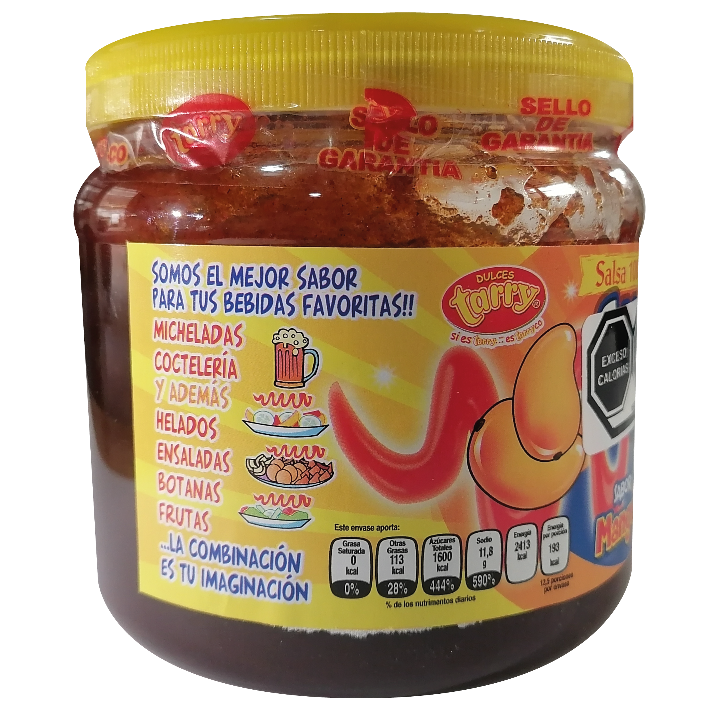 Tarry Pulpas Sabor Mango-Chamoy 1K Escarchado Para Bebidas