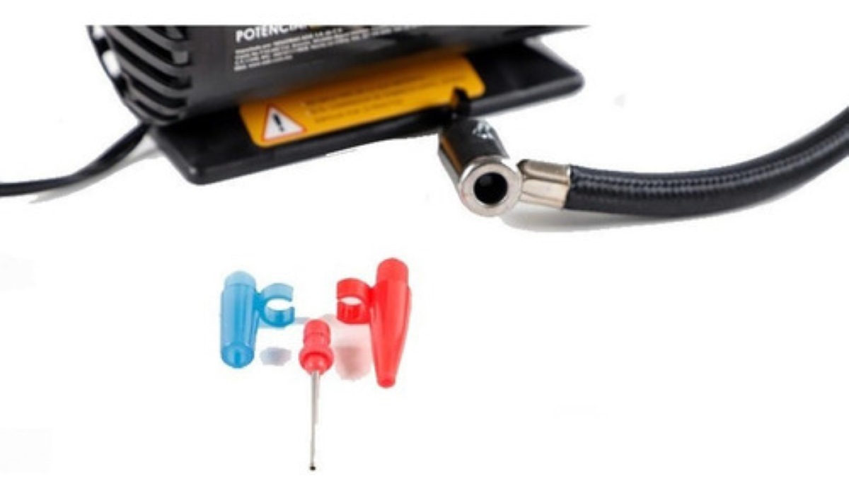 Compresor De Aire Mini Batería Portátil Adir 658 Color Negro