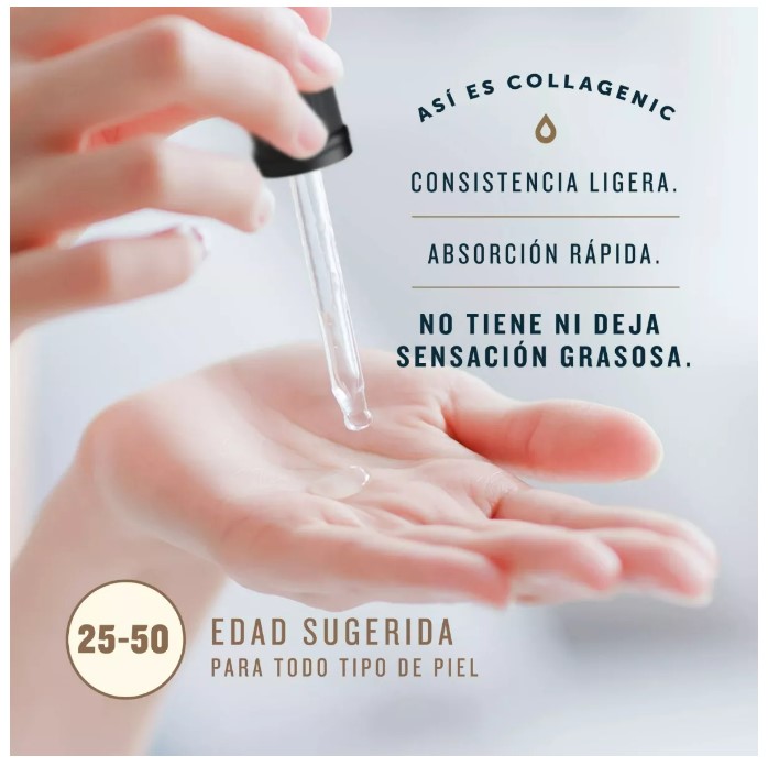 Serum Suero Vitamina C Collagenic Colageno Acido Hialuronico Elastina Retinol 50 mL T