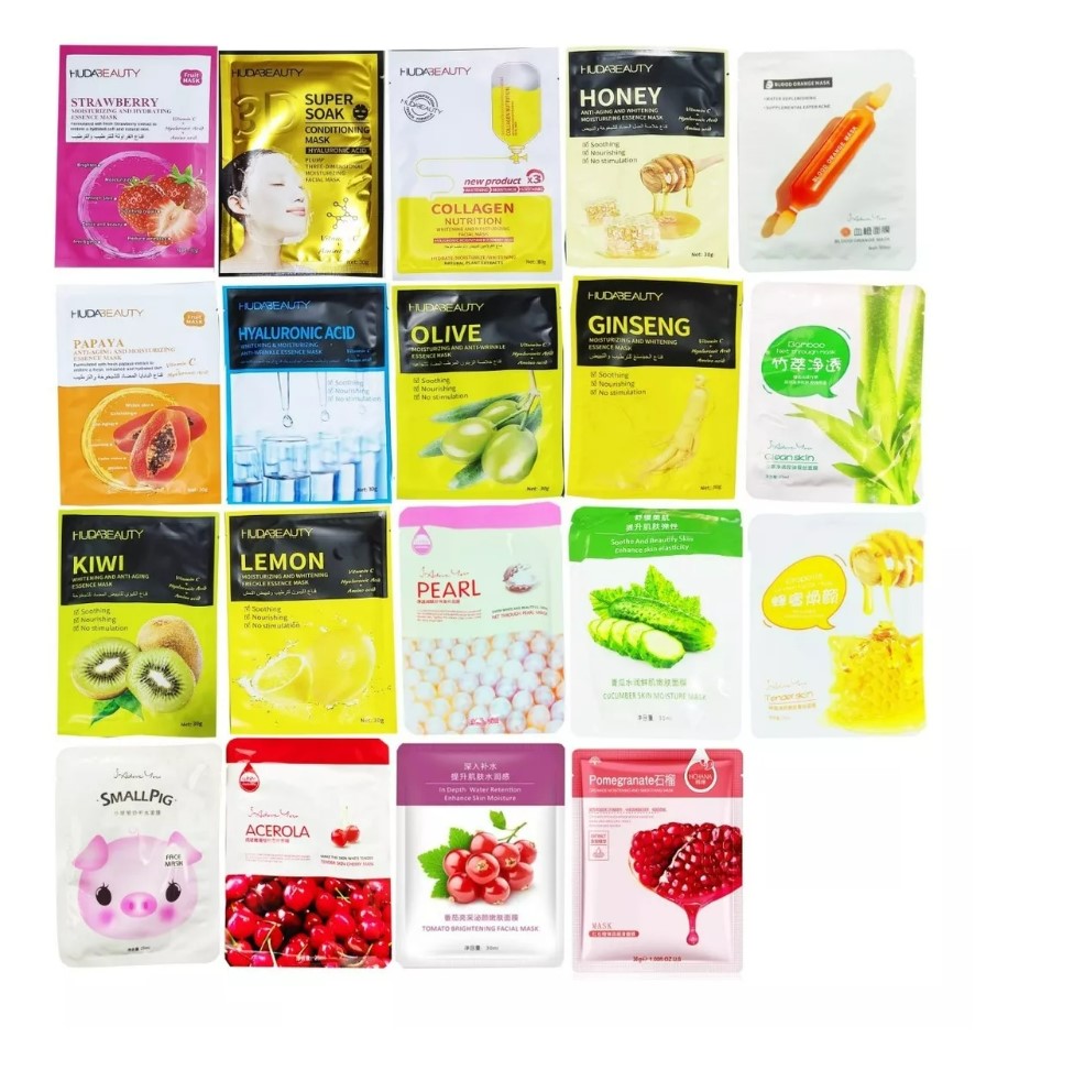 Mascarillas Coreanas Hidratantes Mix Variedad 100 Pz T