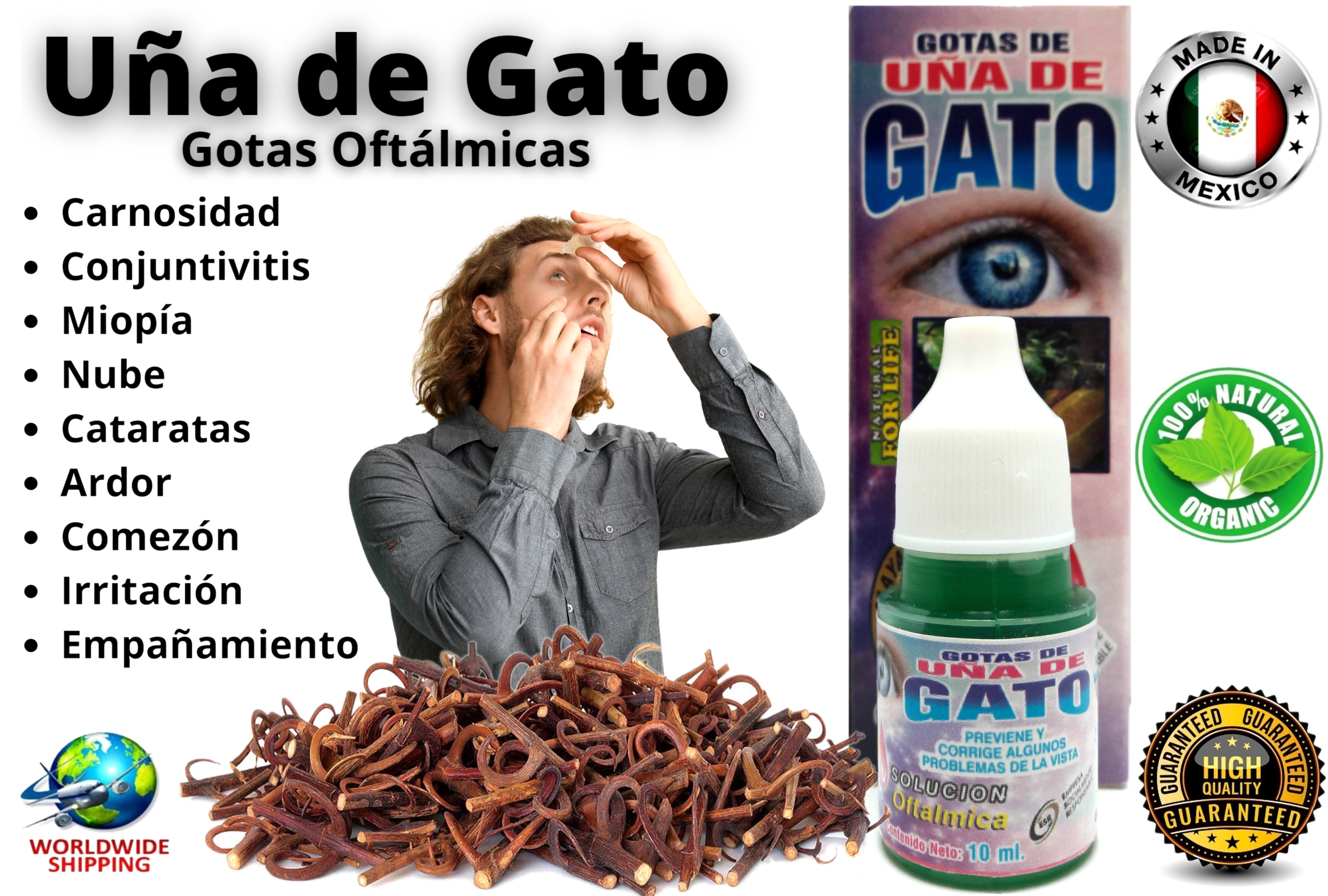 Uña de Gato Gotas Oftálmicas 100% Natural