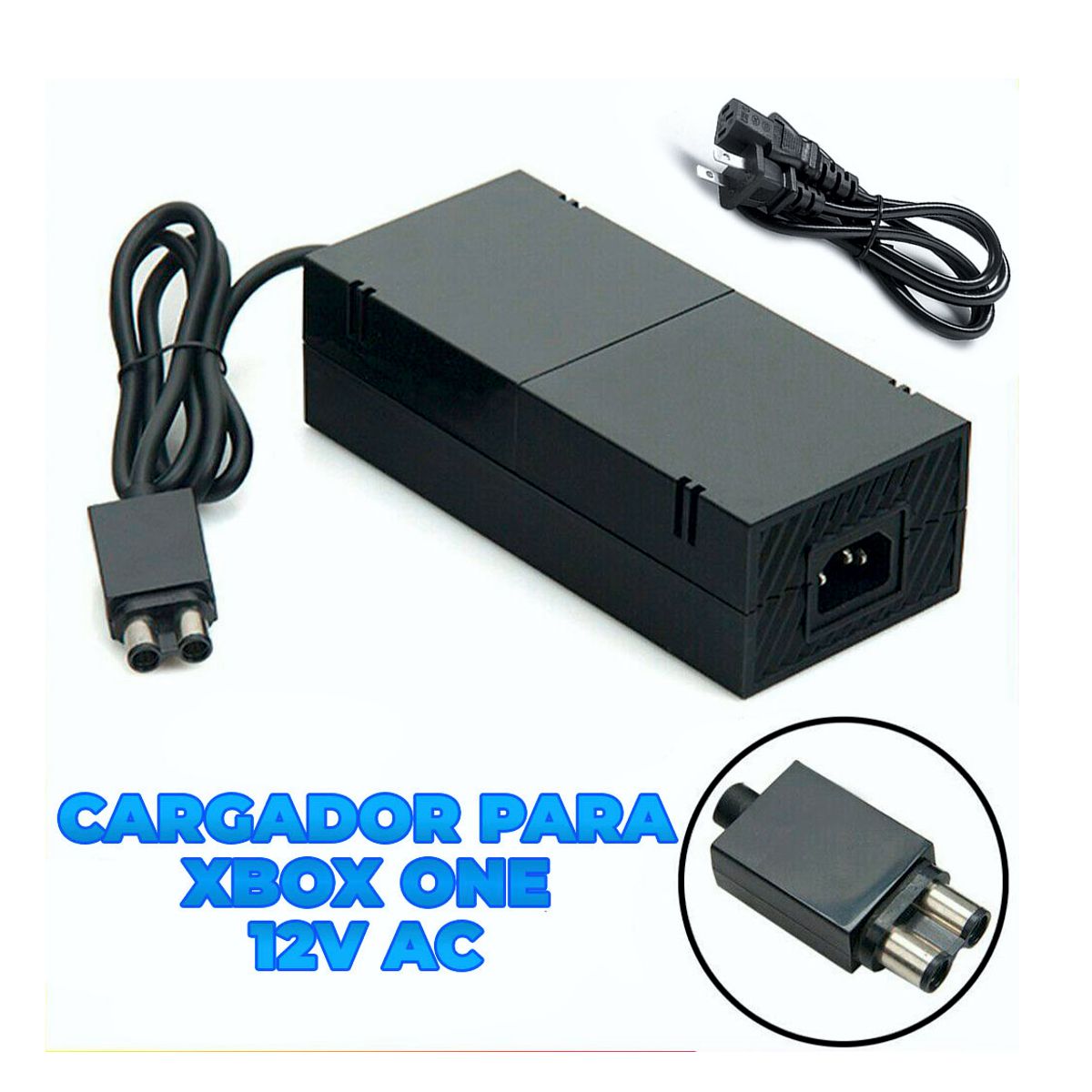 Cargador Fuente De Poder Compatible Con Xbox One Negro.