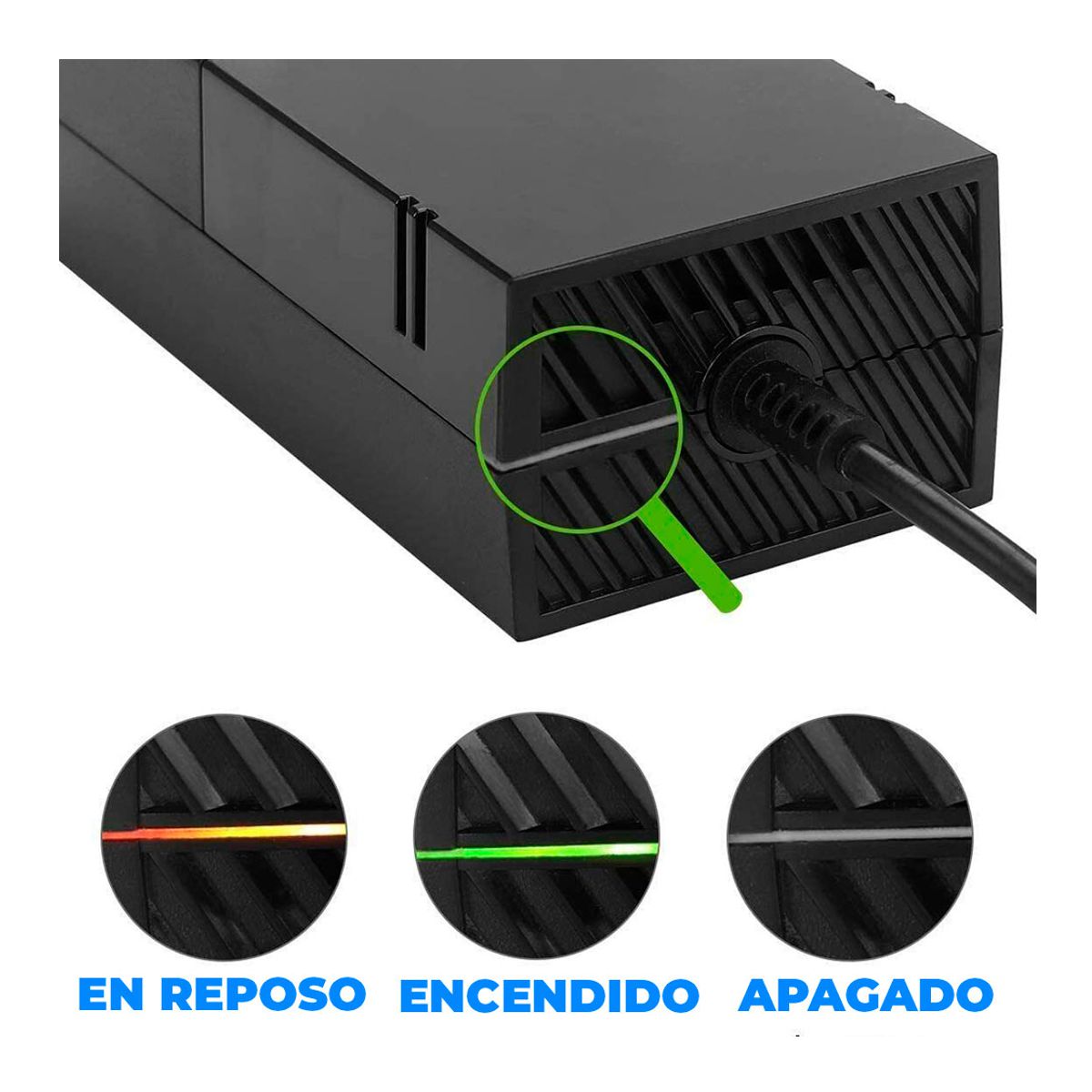 Cargador Fuente De Poder Compatible Con Xbox One Negro.