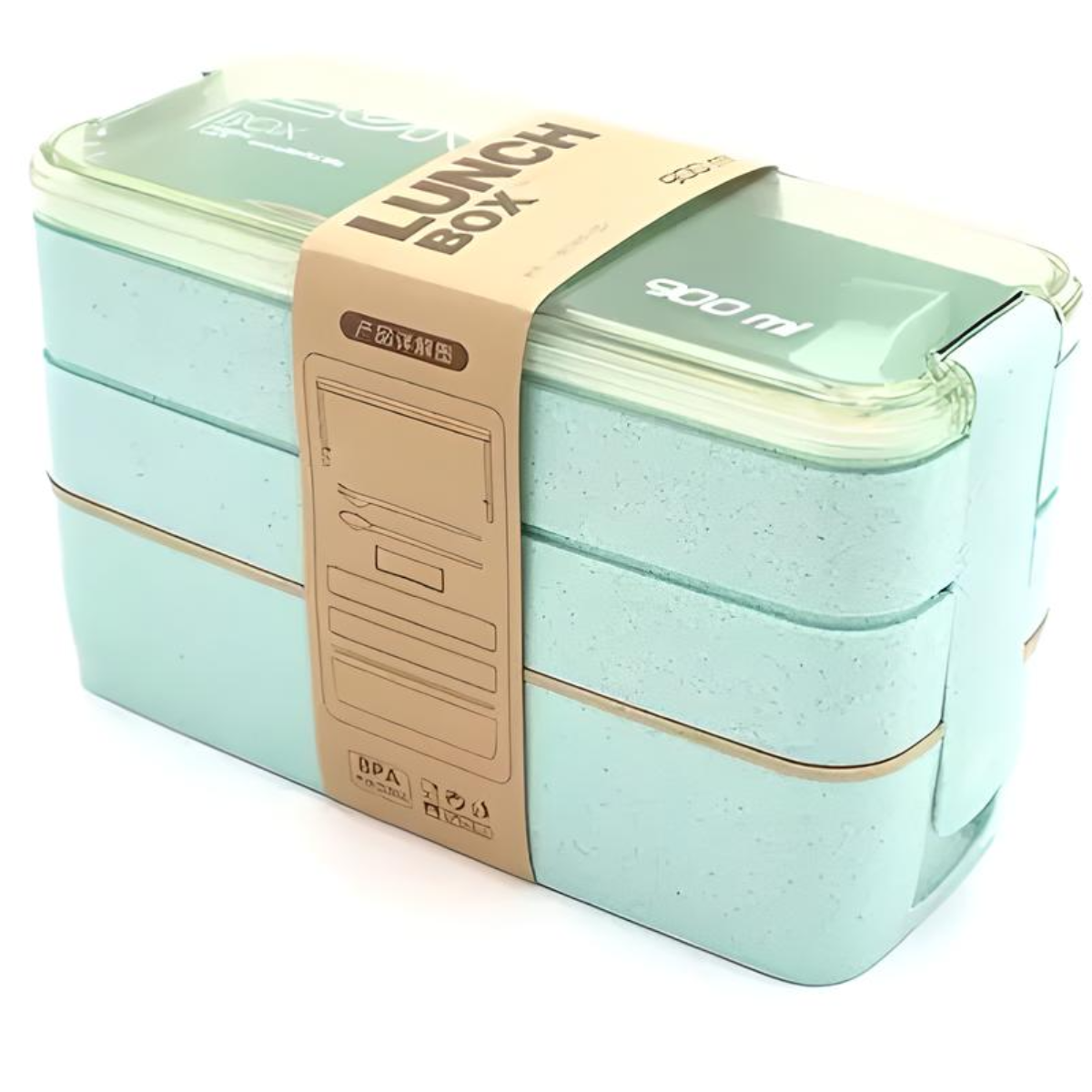 Loncheras Con Toppers Lunch Box Fiambrera 900ml 3 Pisos