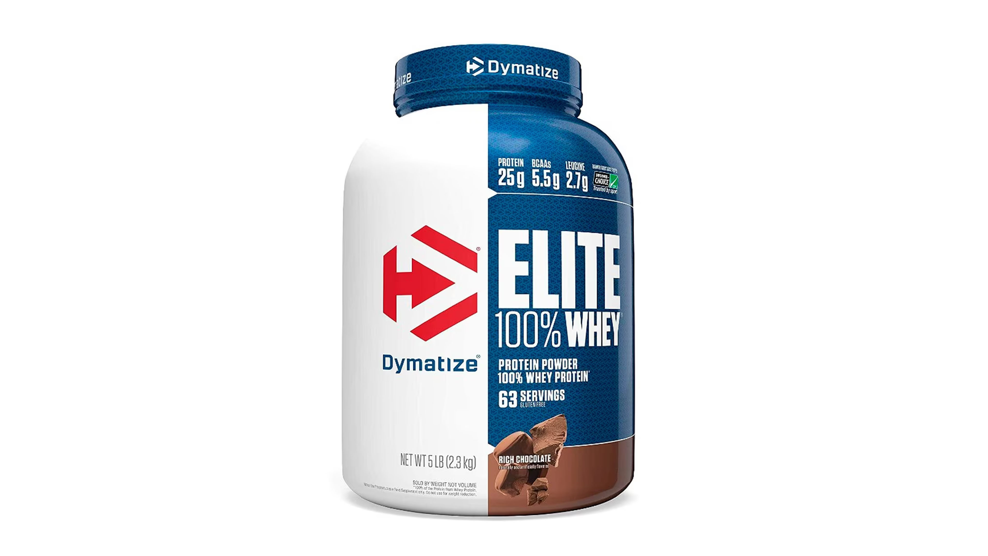 Proteína Elite Whey Dymatize Sabor Chocolate 5lb