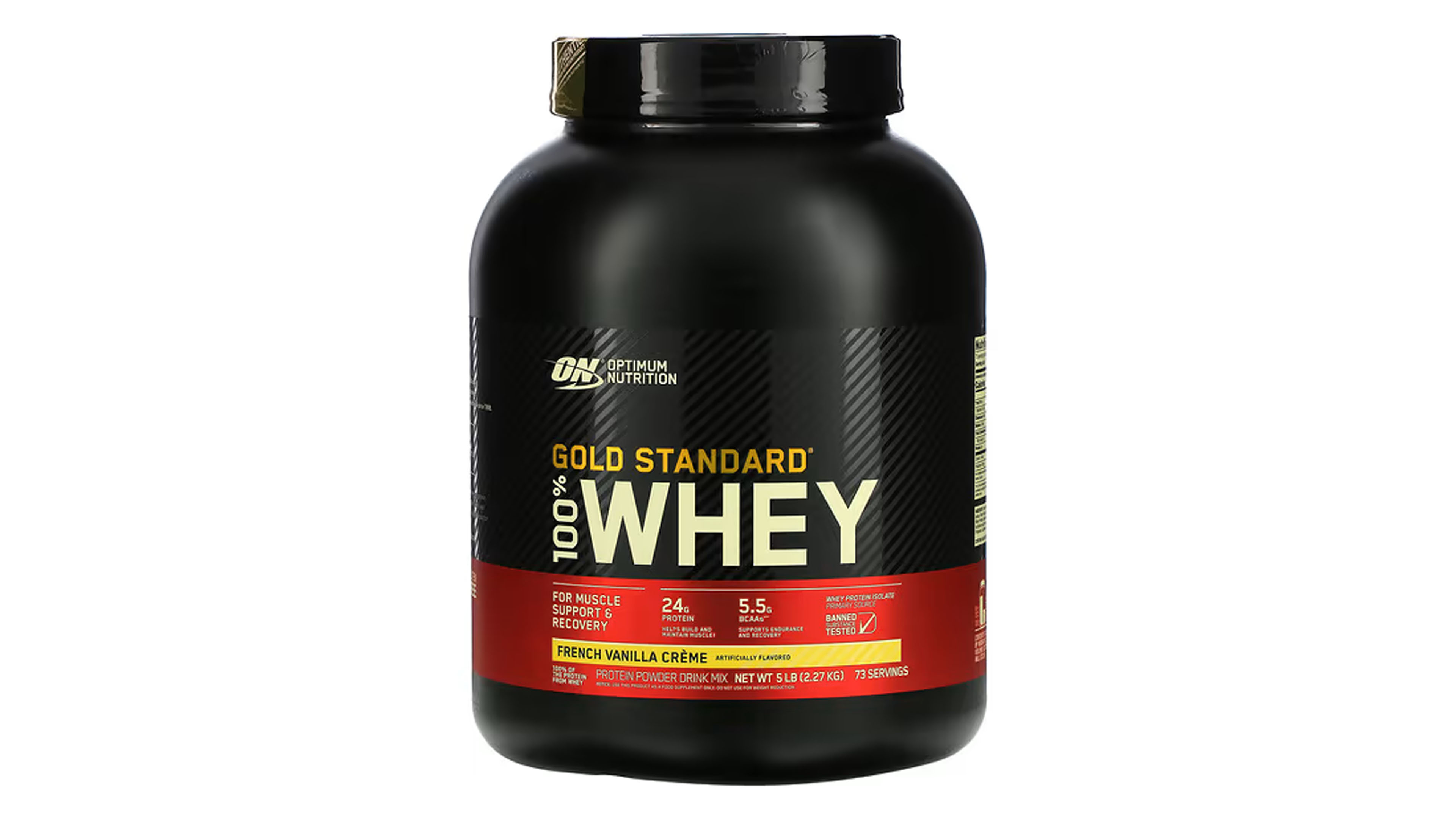 Proteína 100% Whey Gold Optimum Nutrition Sabor French Vainilla 5lb