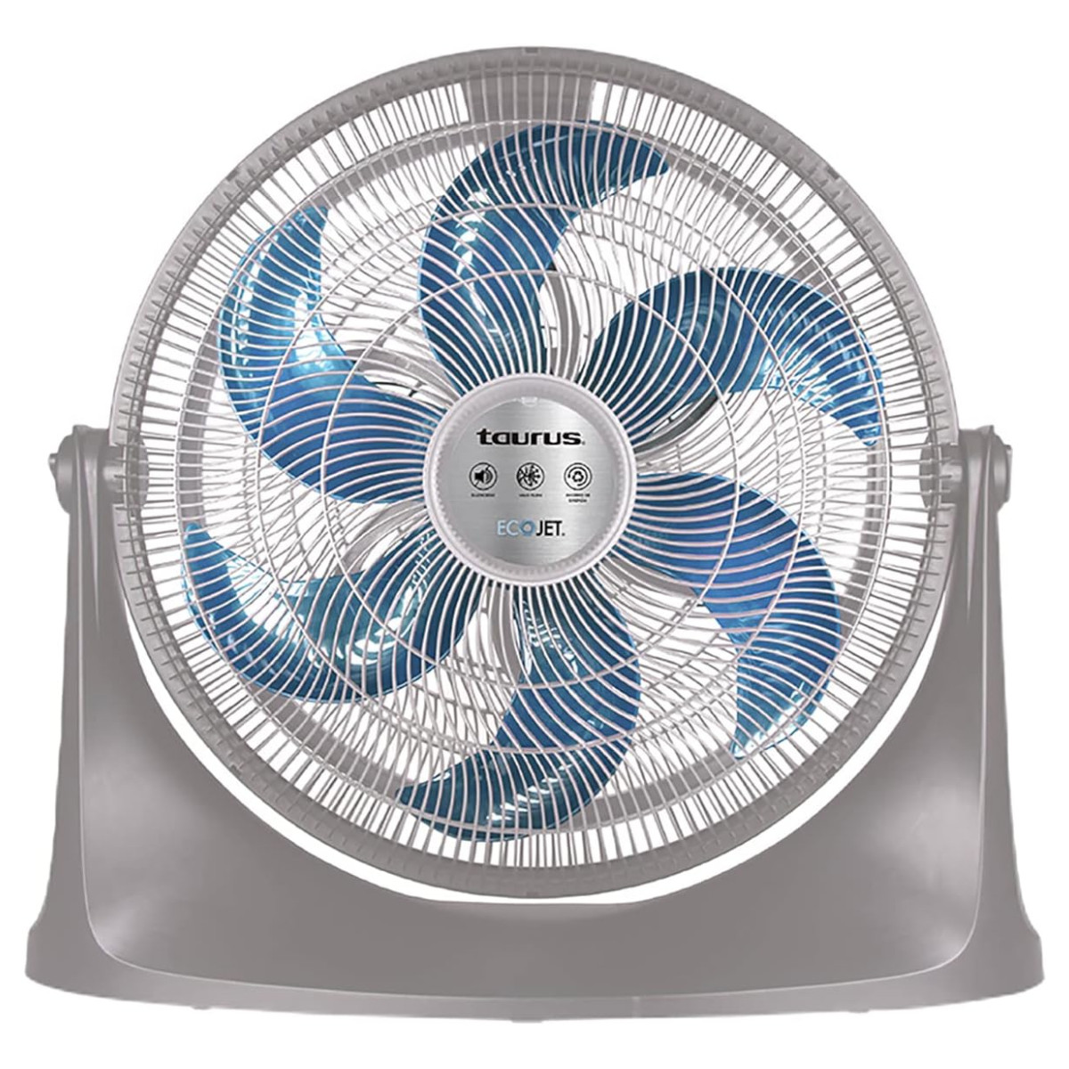 Ventilador De Piso Y Pared Taurus Supersonic 20" 3 Vel Gris.