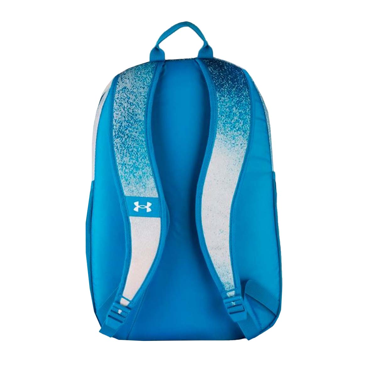 Mochila Under Armour Hustle Azul Cielo Blanco Deportiva.