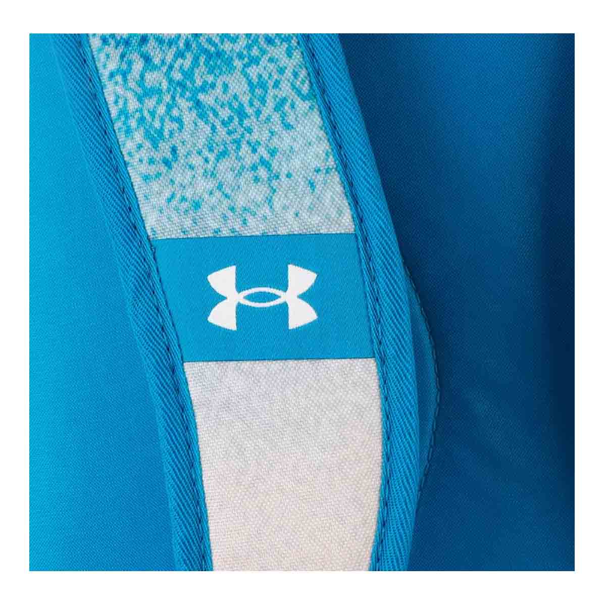 Mochila Under Armour Hustle Azul Cielo Blanco Deportiva.