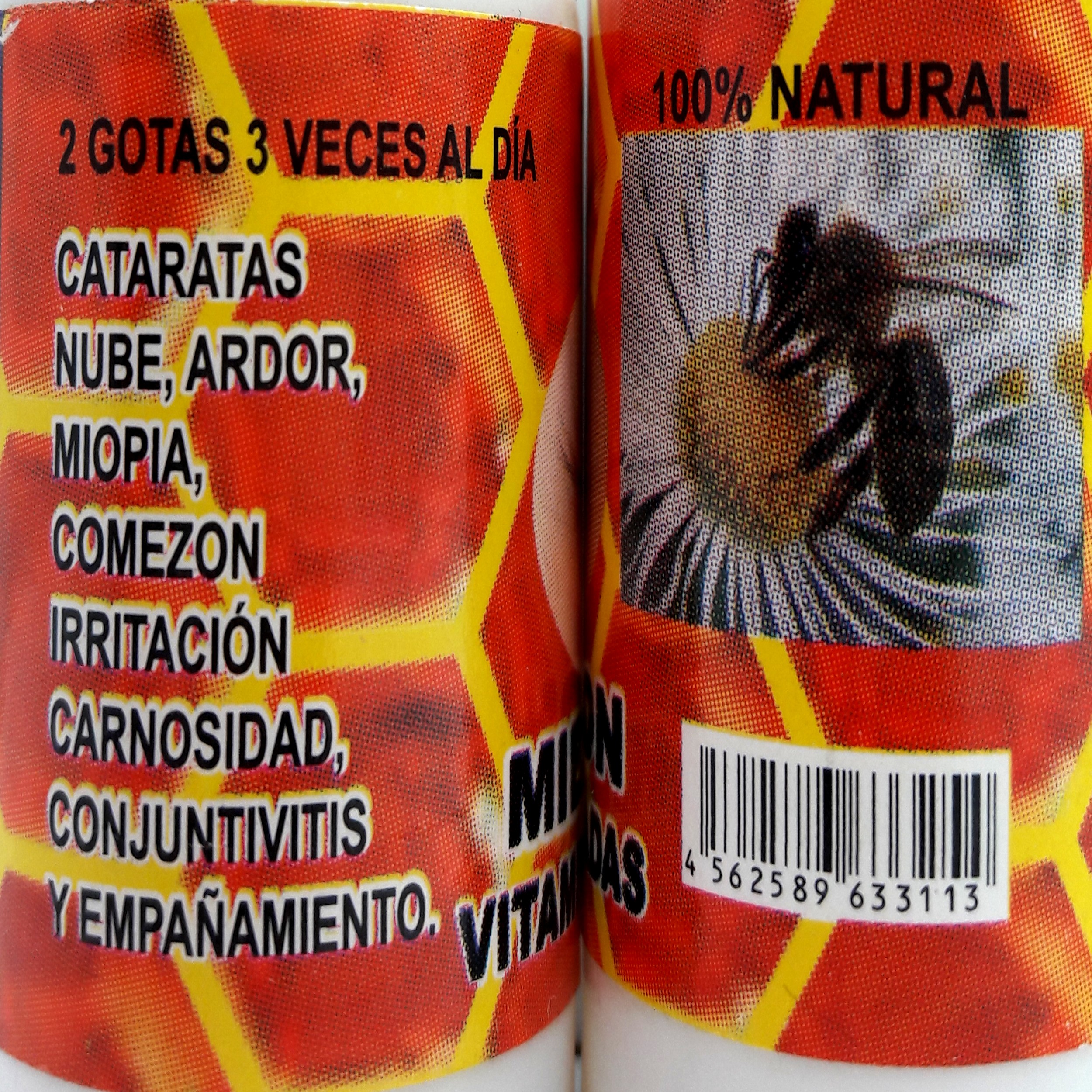 Miel Virgen Melipona Maya Gotas Oftálmicas 100% Natural 