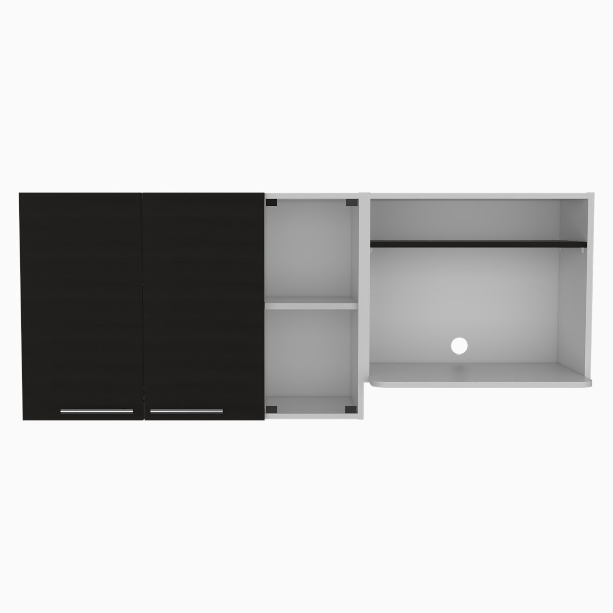 ESTANTE SUPERIOR PARA COCINA TIPO ALACENA ARMABLE CON PUERTA Y CUATRO ENTREPAÑOS MODELO GINA