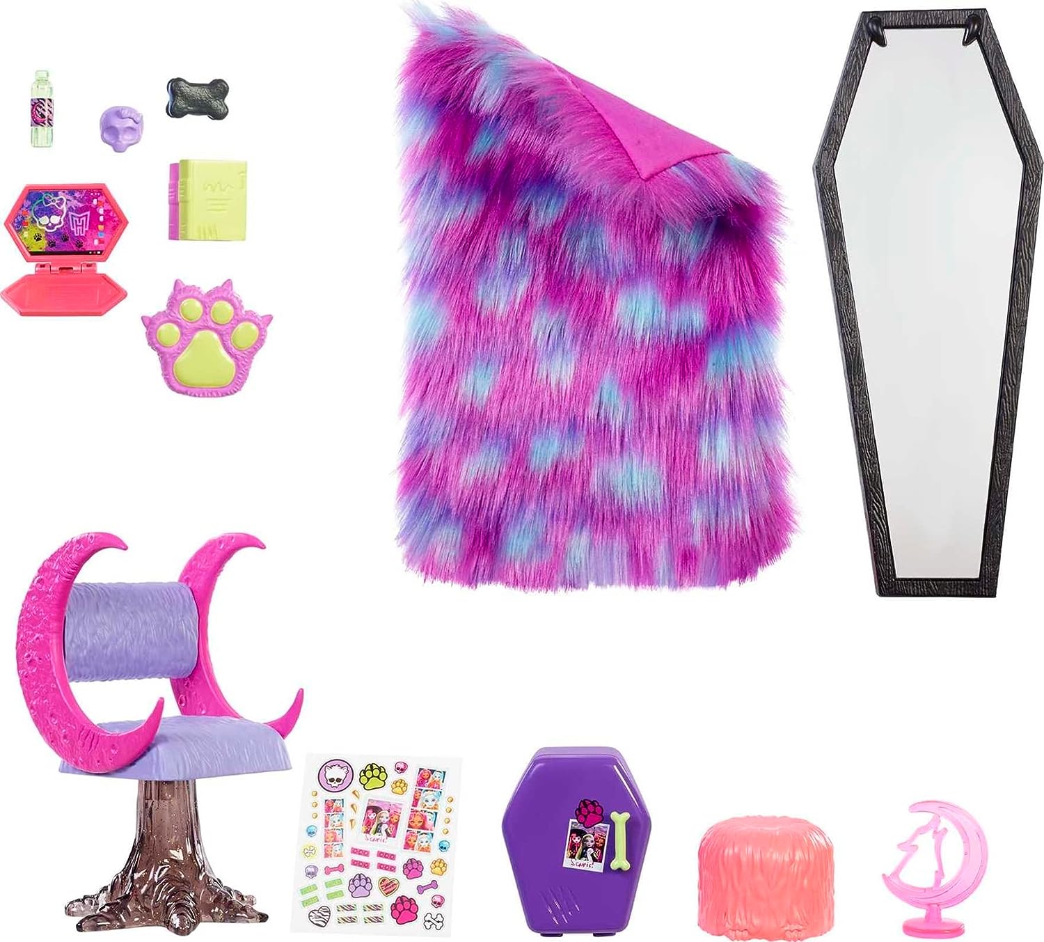 Monster High Clawdeen Wolf Conjunto De Juego De Dormitorio
