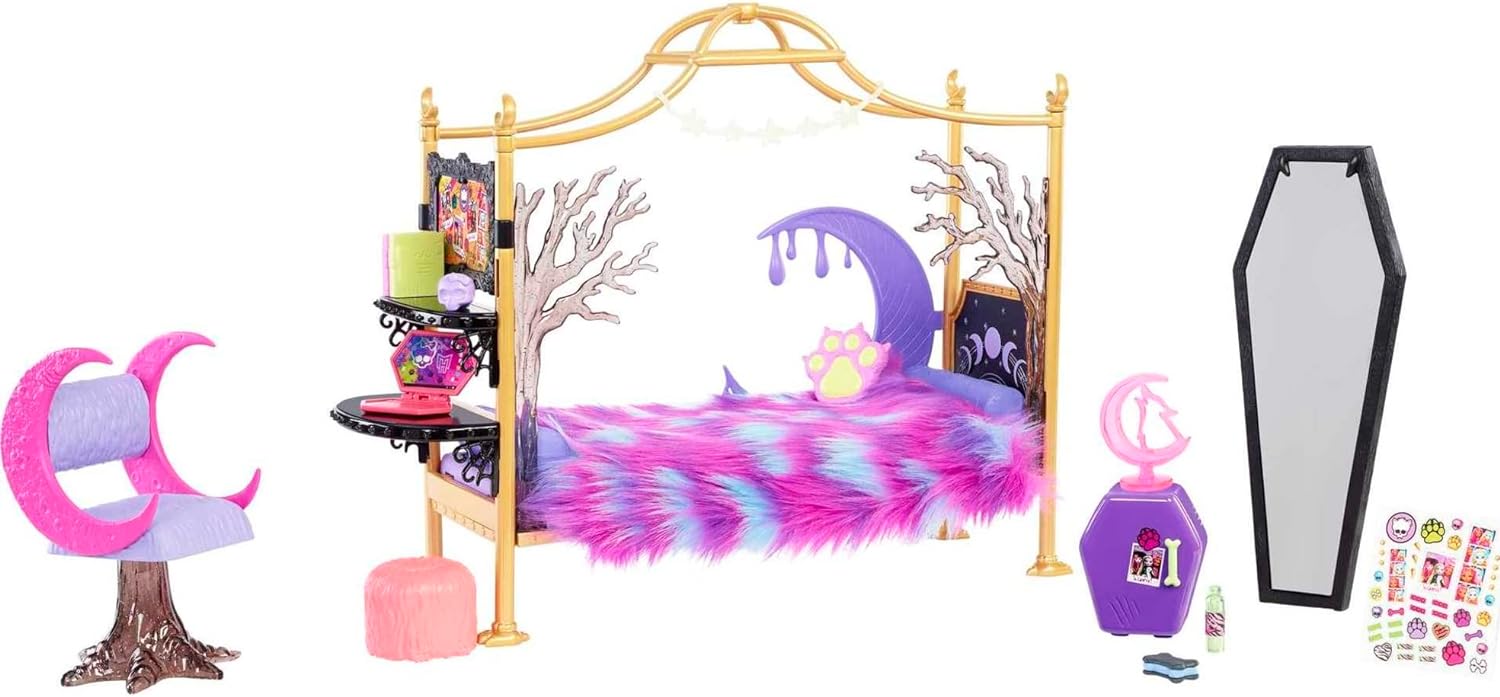 Monster High Clawdeen Wolf Conjunto De Juego De Dormitorio