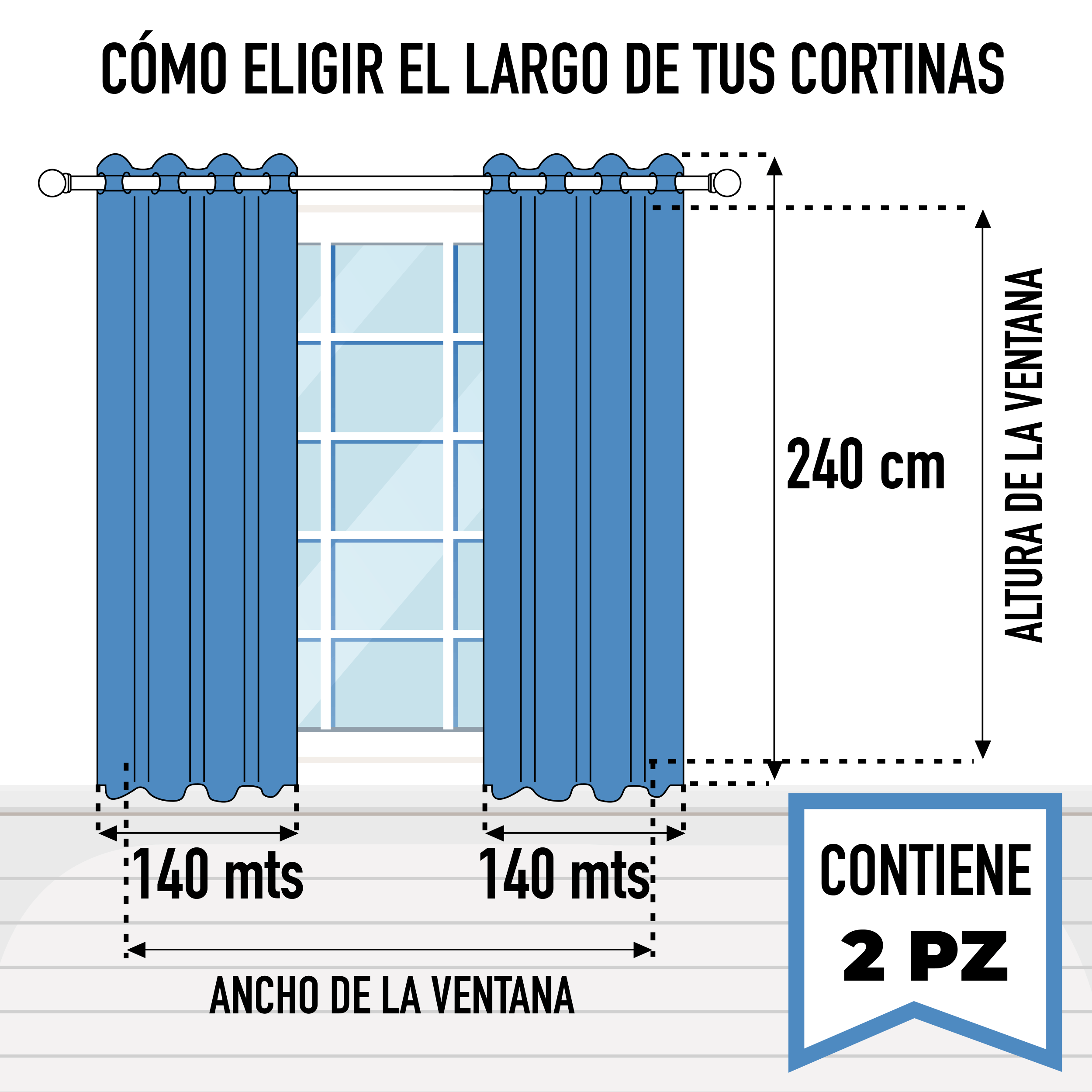 Cortinas Blackout Turquesa Térmico Largas Lisa Opaca 95% Bloqueo Luz.