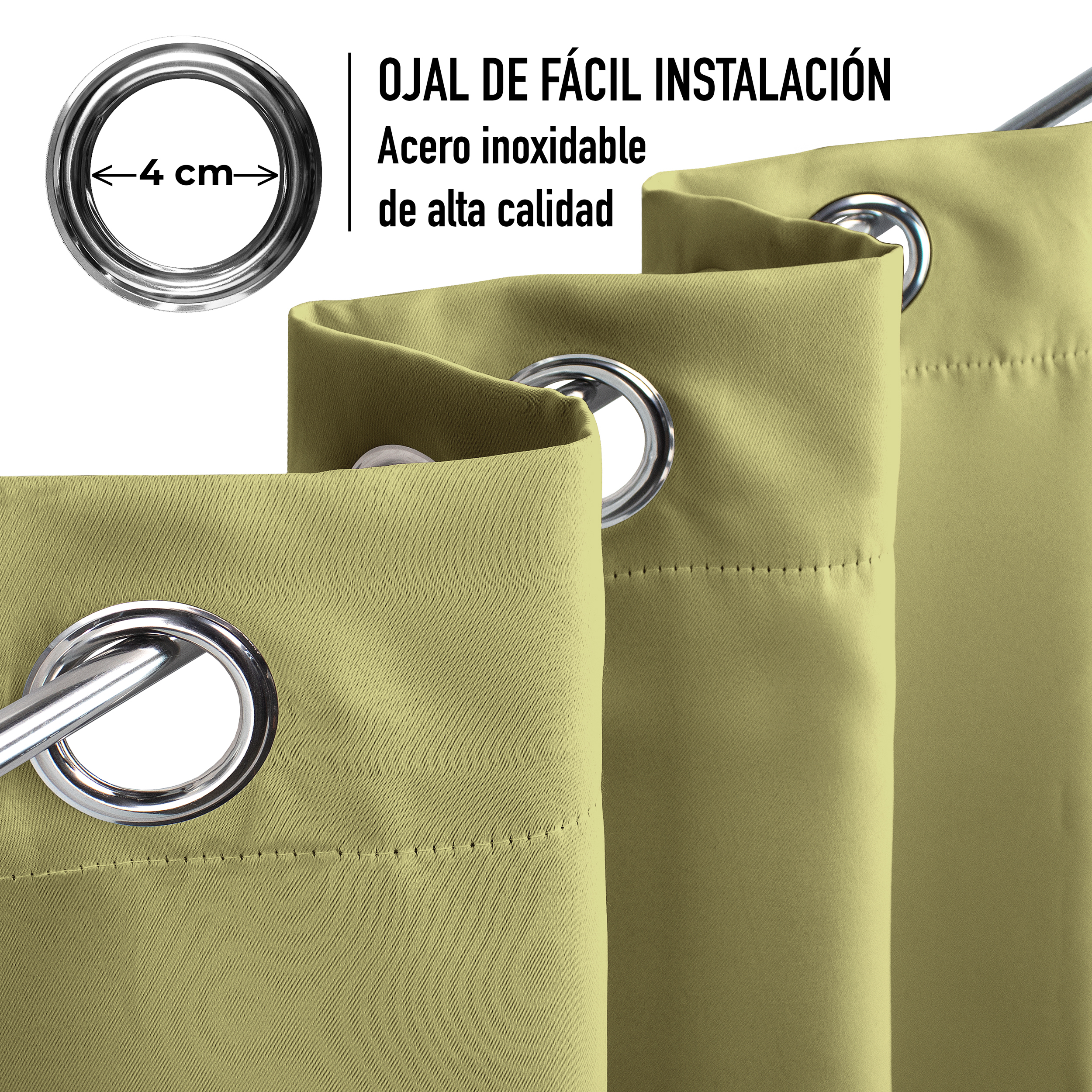 Cortinas Blackout Lima Térmico Largas Lisa Opaca 95% Bloqueo Luz.