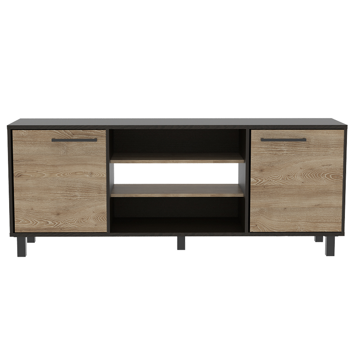 MUEBLE DE TV ARMABLE TIPO RACK MODELO KAIA IDEAL PARA LA SALA O EL ESTUDIO SOPORTA UNA PANTALLA DE 65 "