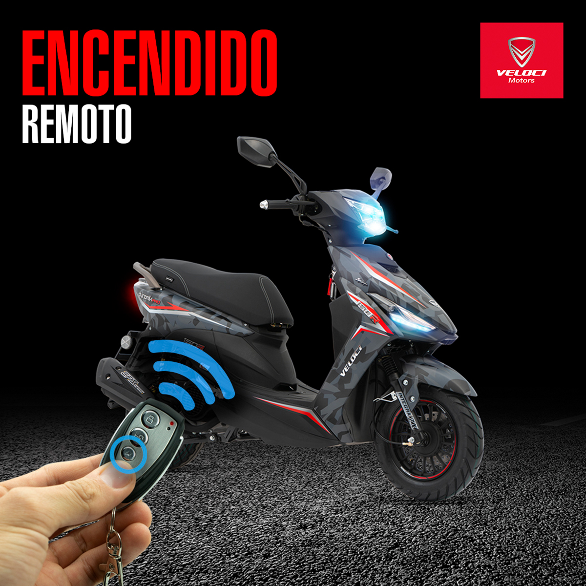 Moto Veloci Dynamik Pro 150cc Negro Camuflaje 2023