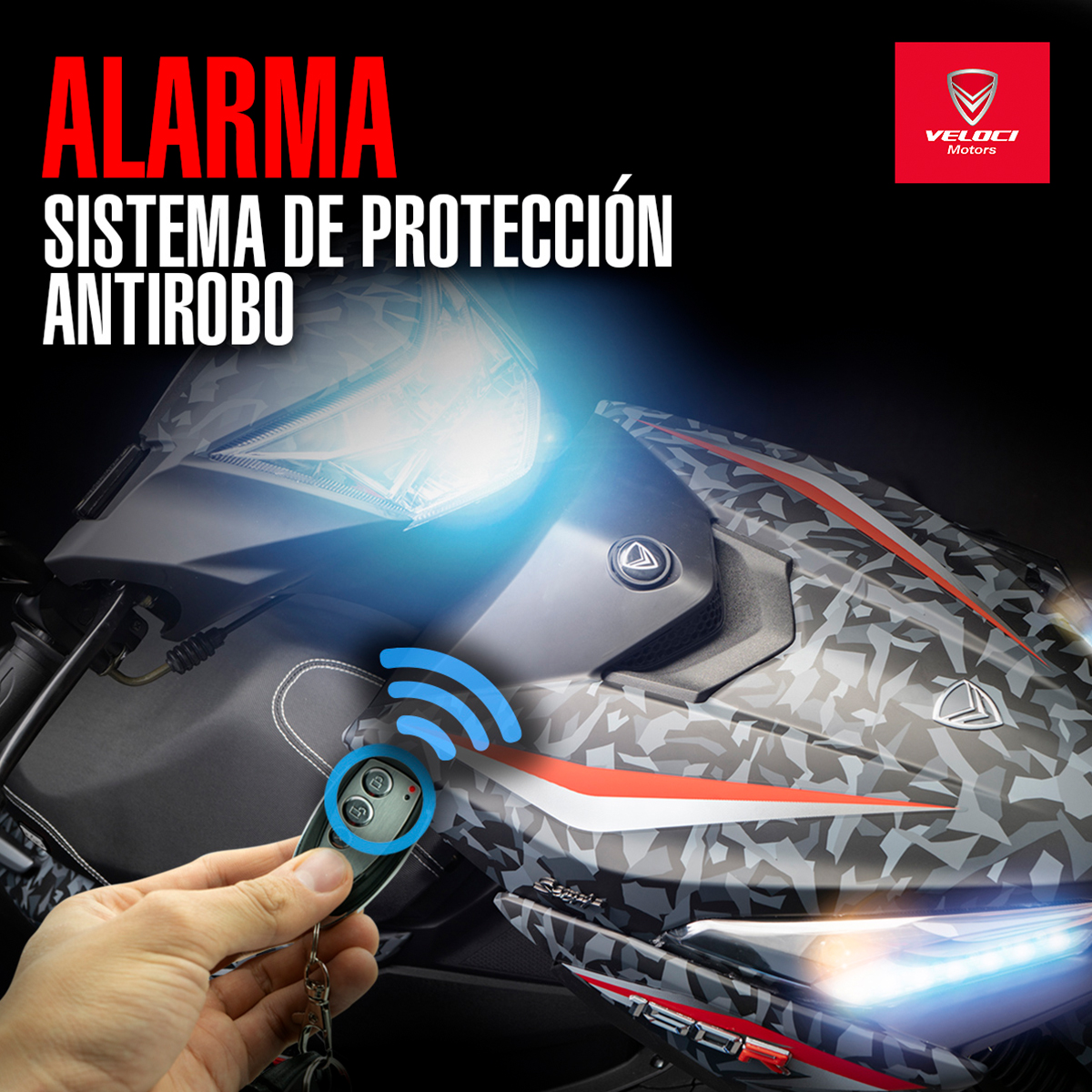 Moto Veloci Dynamik Pro 150cc Negro Camuflaje 2023