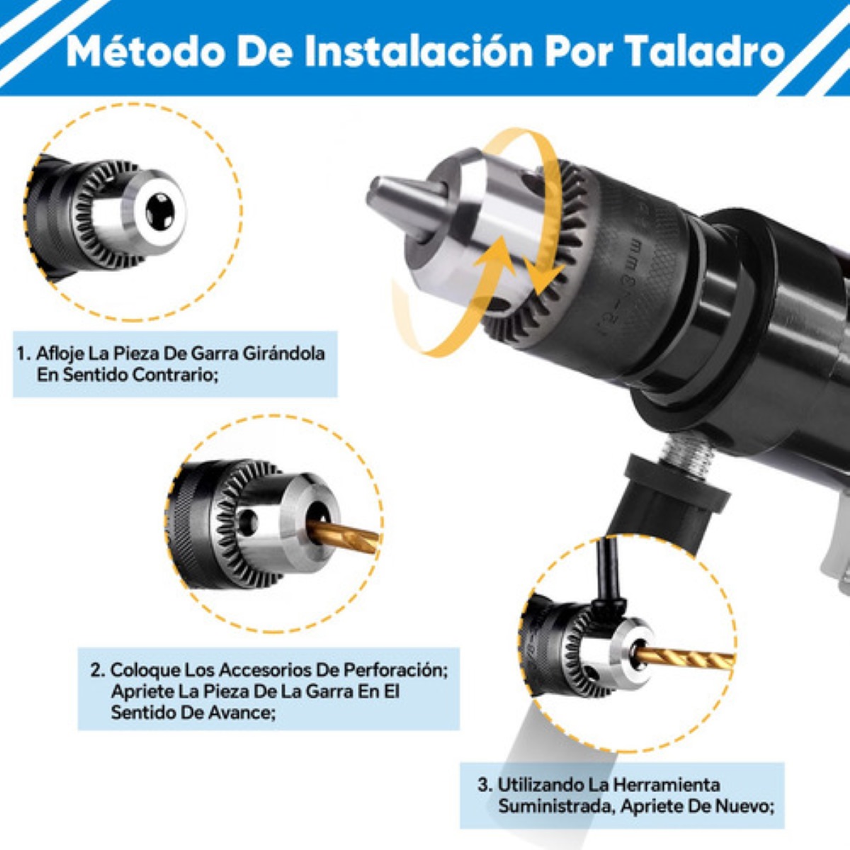 Taladro Neumático Atornillador Profesional Alto Impacto 1/2