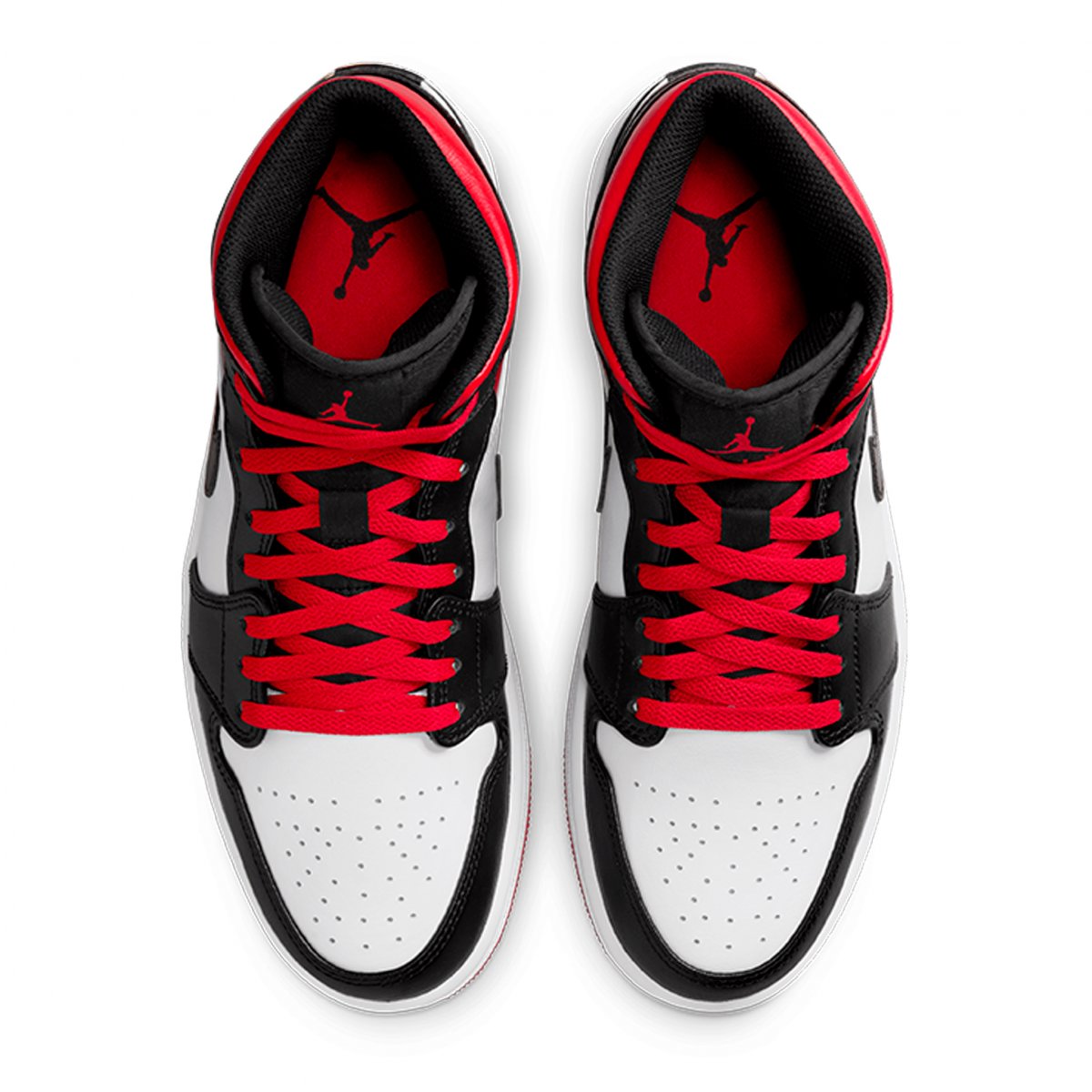 Tenis Air Jordan Mid Blanco Y Rojo Tenis Air Jordan Mid Hombre