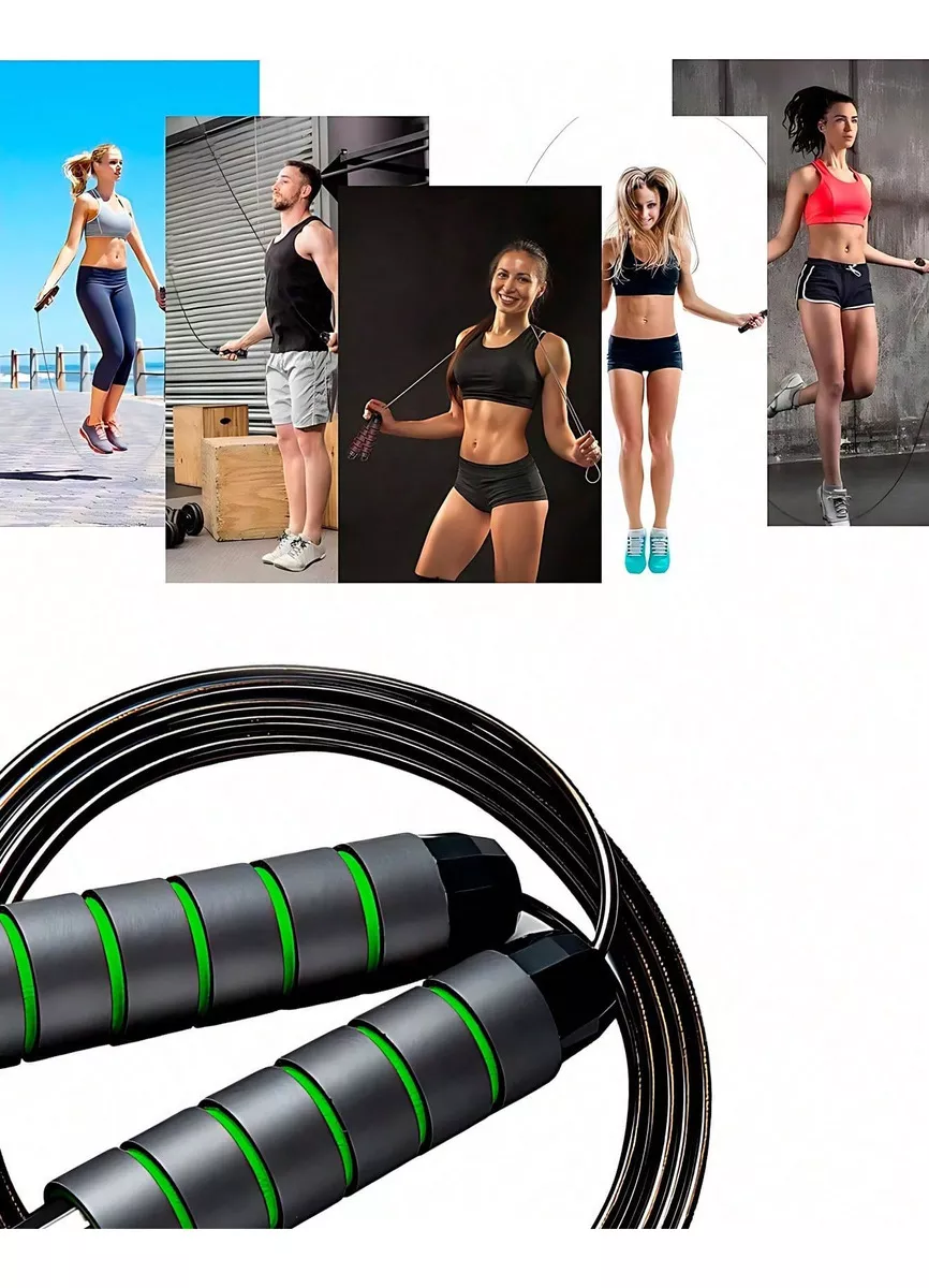 Cuerda Para Saltar Ajustable Ejercicio De 300 Cm Ajustable Mango Antideslizante Color Rojo