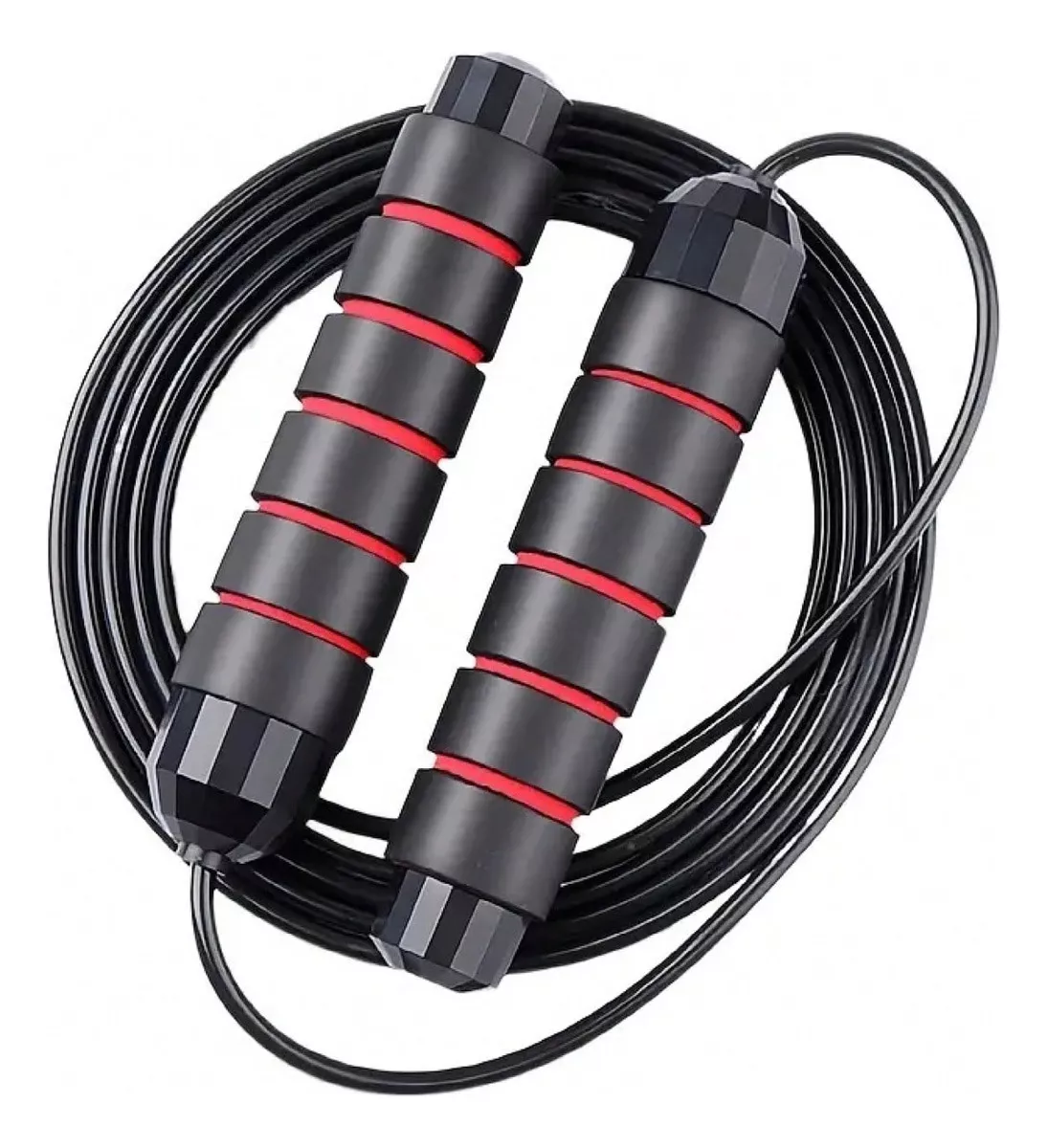 Cuerda Para Saltar Ajustable Ejercicio De 300 Cm Ajustable Mango Antideslizante Color Rojo