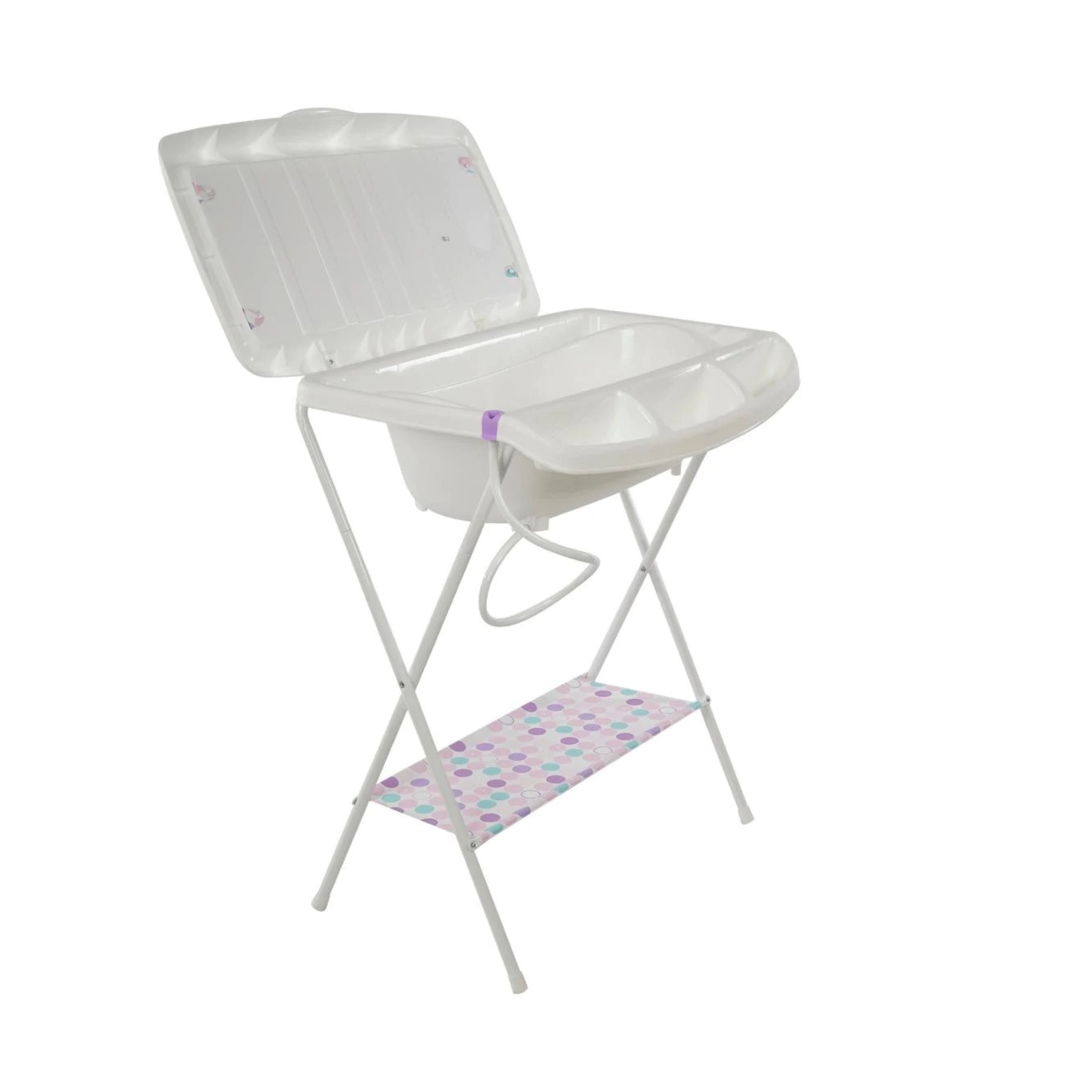 Bañera / Tina para bebe Prinsel 9020 R 19 Gaviota Círculos Rosa ORT9**