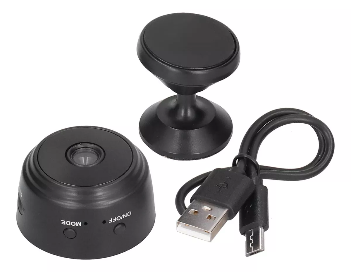 Cámara de seguridad A9 Mini con resolución de 1080p visión nocturna incluida Color negro