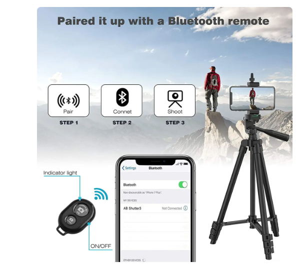 Tripie Para Cámara Y Celular Con Control Remoto Con Funda Nuevos