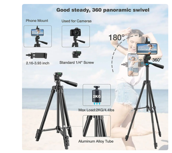 Tripie Para Cámara Y Celular Con Control Remoto Con Funda Nuevos