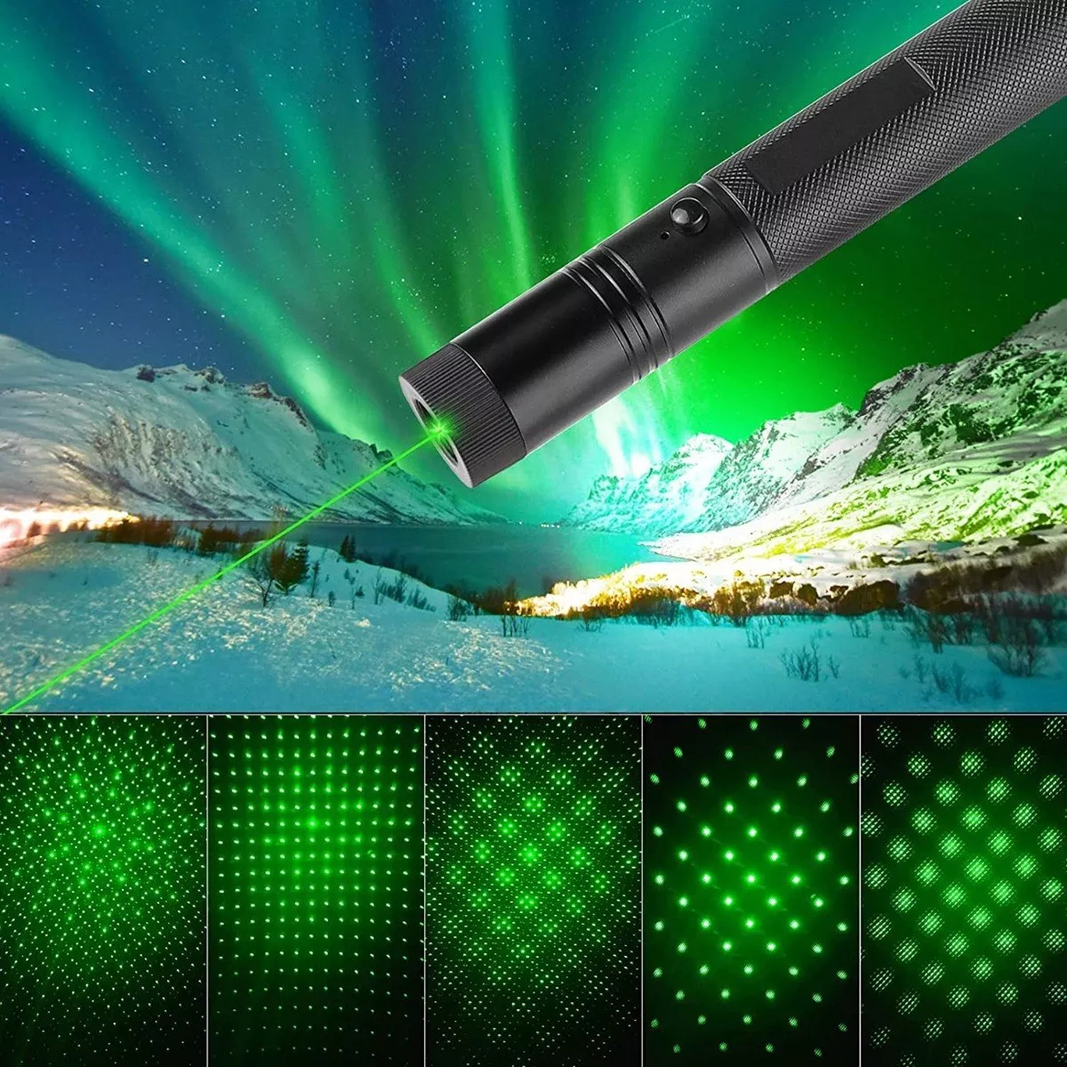 Puntero Láser Verde Proyector Carga Usb Recargable 5000mw